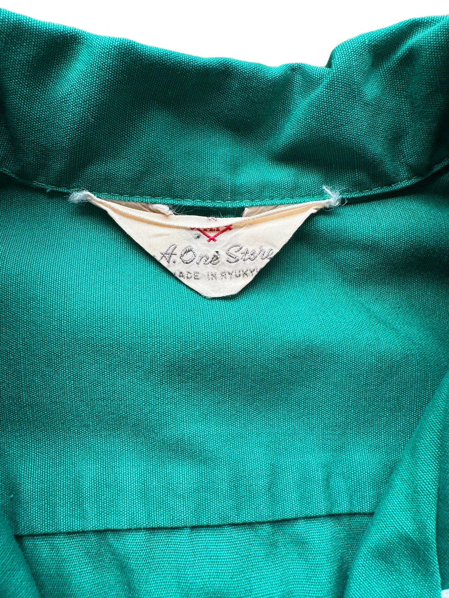 Tag of Vintage "New Golden Gate" Bowling Shirt SZ M | Vintage Bowling Shirt Seattle | Barn Owl Vintage Seattle