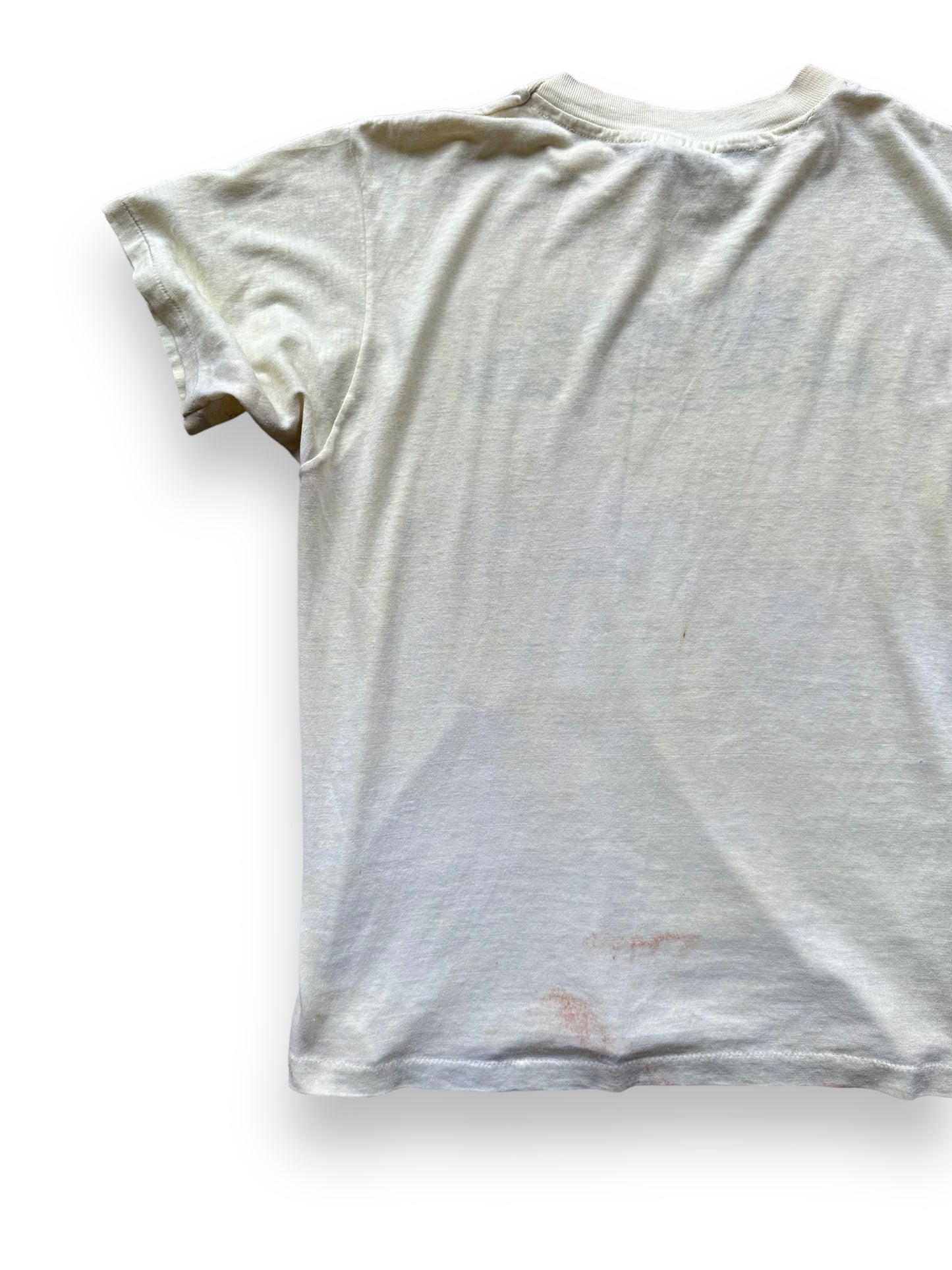 Left Rear View of Vintage Elite Tavern Seattle Tee SZ S | Vintage Single Stitch T-Shirts Seattle | Barn Owl Vintage Tees Seattle
