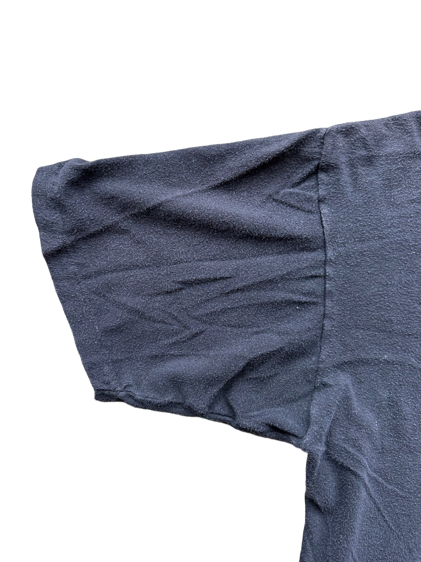 Sleeve of Vintage 1980's Oklahoma City Harley Davidson Boxy Tee SZ L | Vintage Harley Tee | Barn Owl Vintage Seattle