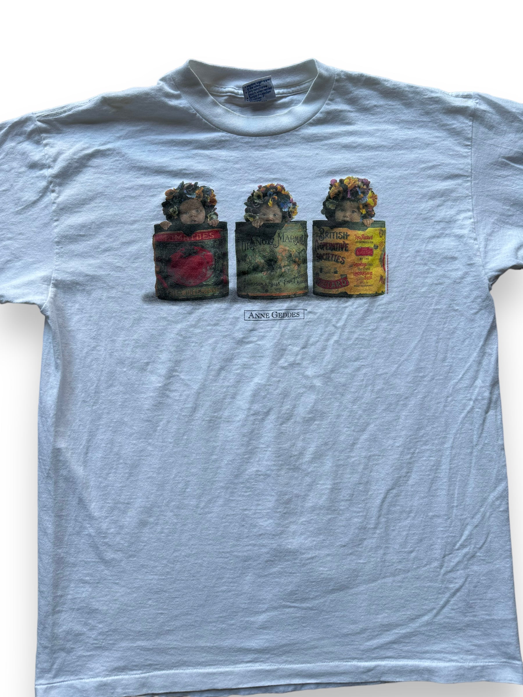 Front close up 2 of Vintage Anne Geddes Tee SZ XL |  Vintage Art Tee Seattle | Barn Owl Vintage