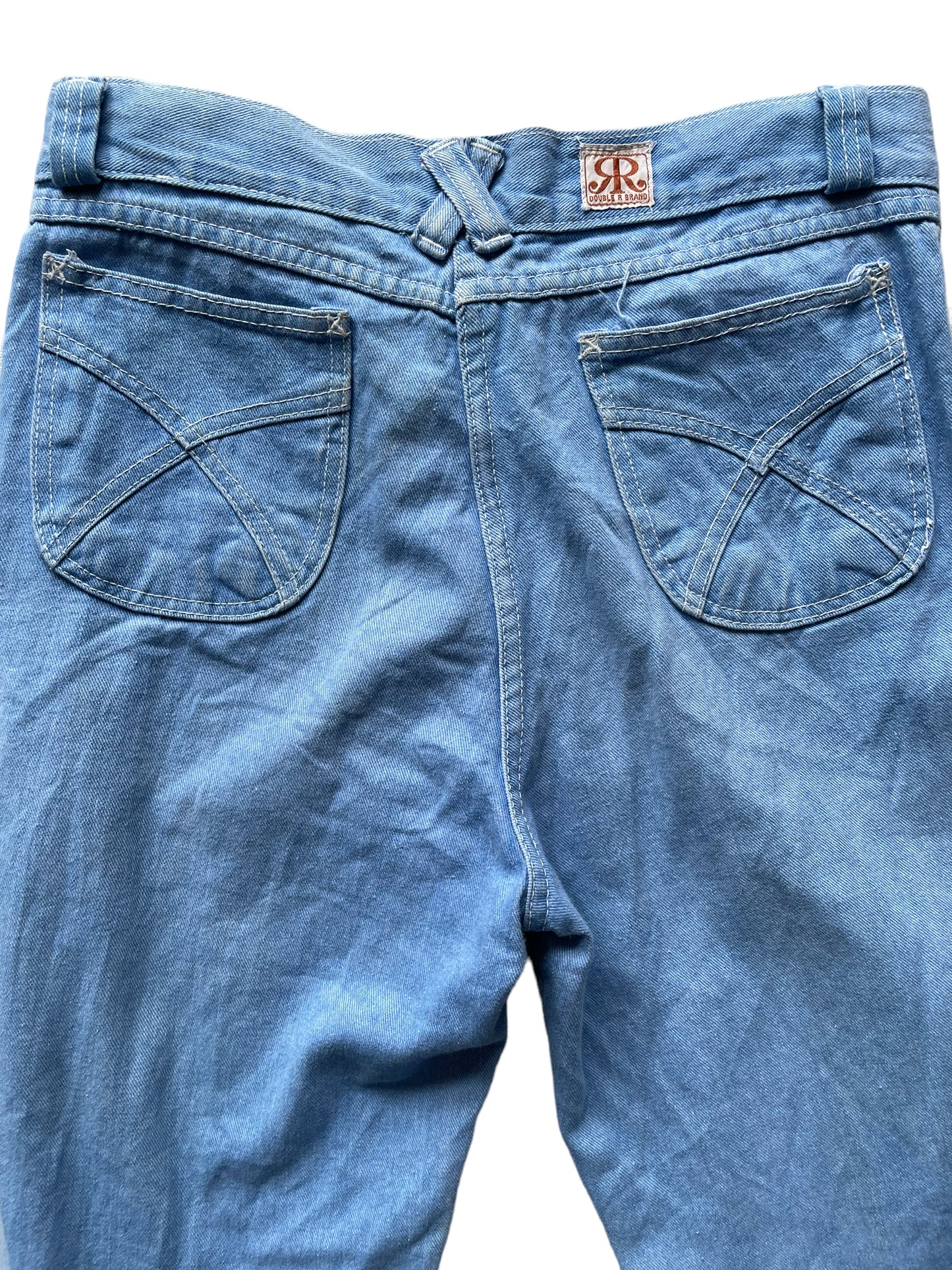 Back pockets view of Vintage Double R Flares