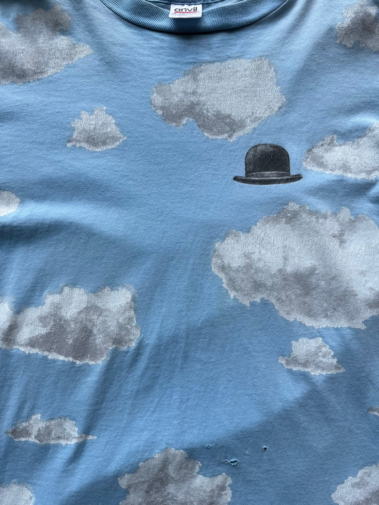 Graphic of Vintage René Magritte AOP Tee SZ XL | Vintage Art Tee Seattle | Barn Owl Vintage