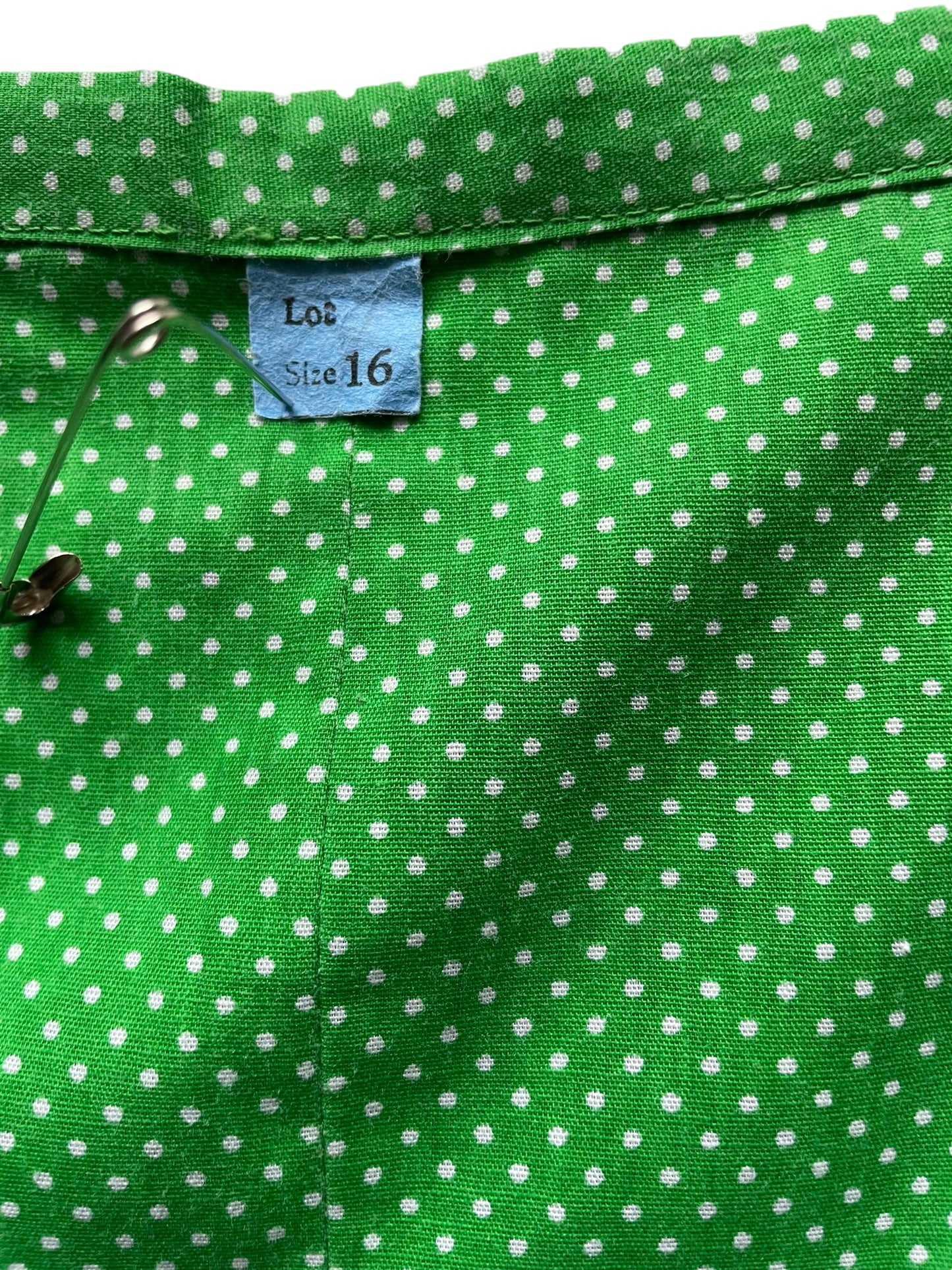 Size tag view of Vintage 1970s Whale Wrap Skirt