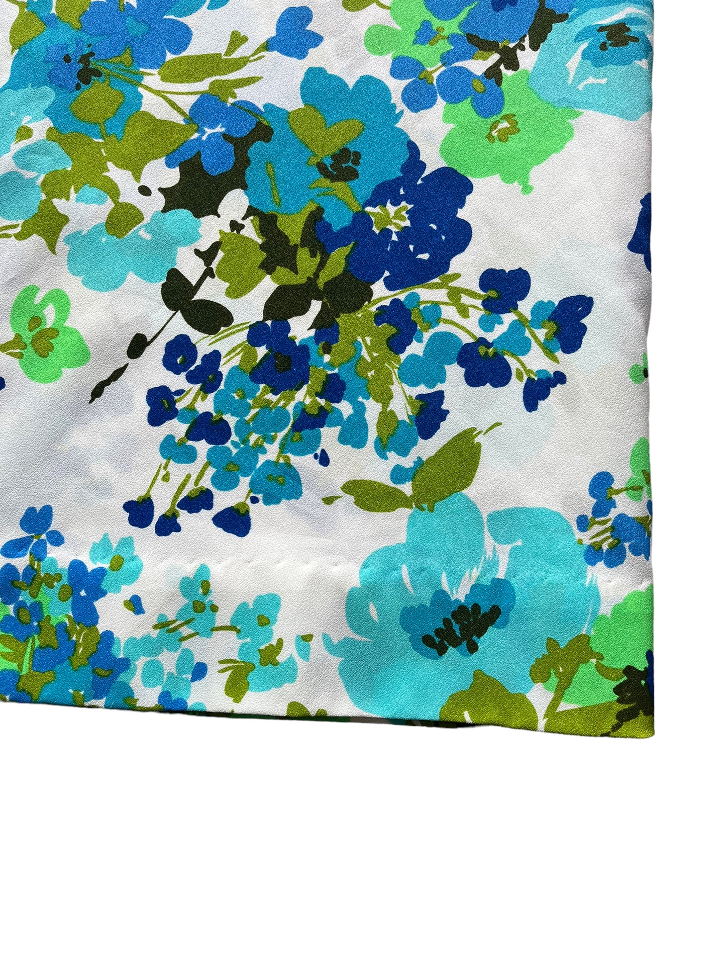 Fabric and hem view of Vintage 1960s Hawaiian Maxi Dress