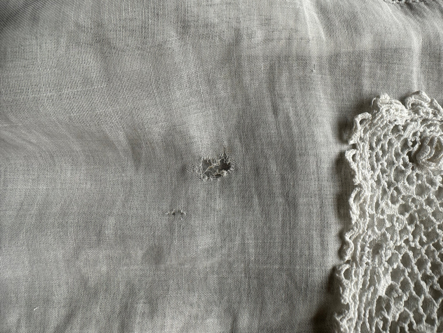 Small hole at collar Early 1900's Edwardian Blouse | Seattle True Vintage | Barn Owl Ladies Clothing