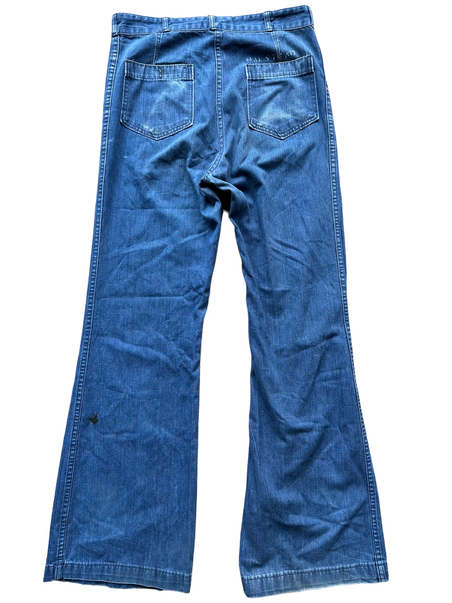 Back close up of Vintage Seafarer Swabbies 31 x 33 | Barn Owl Vintage Seattle | Vintage Denim Seattle