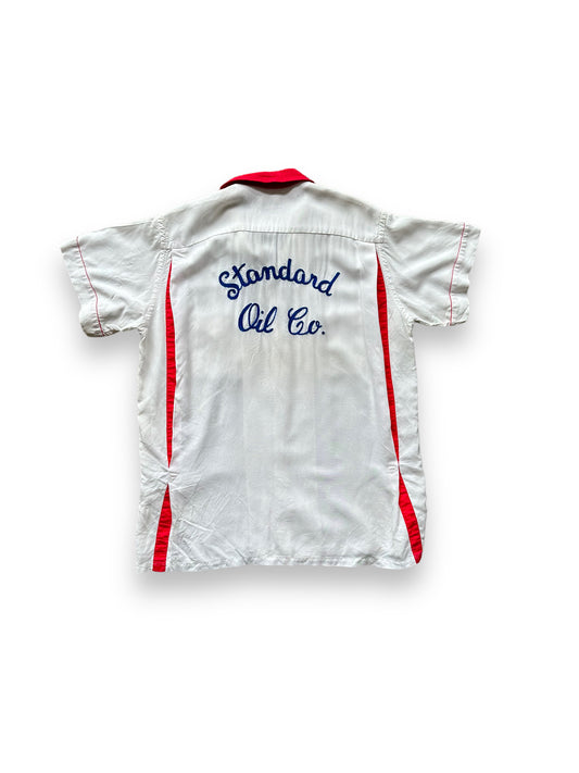 Back of Vintage "Standard Oil Co." Chainstitched Bowling Shirt SZ M | Vintage Bowling Shirt Seattle | Barn Owl Vintage Seattle