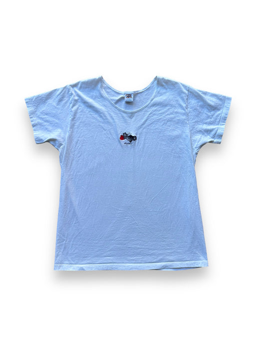 Front of Vintage B. Kliban Embroidered Hawaii Cat Wideneck Tee SZ XL |  Vintage Cat Tee Seattle | Barn Owl Vintage