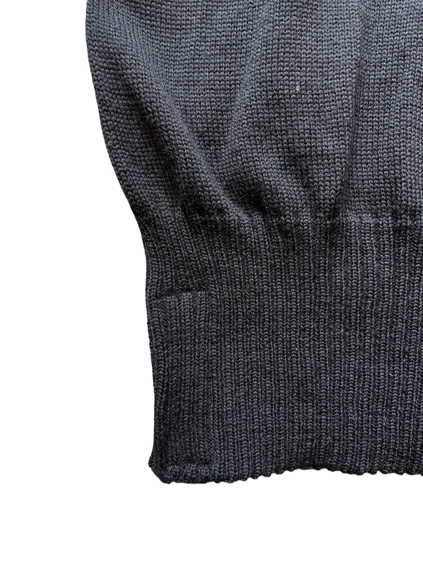 Waist view of Vintage 1950s Sand Knit Varsity Sweater