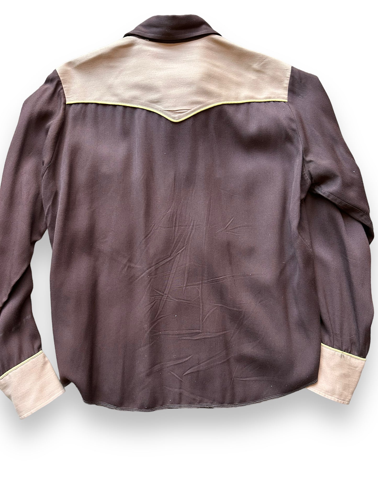 Back of Vintage H-Bar-C Ladies Two Piece Western Set | Vintage Chainstitch Gabardine Seattle | Barn Owl Vintage Seattle