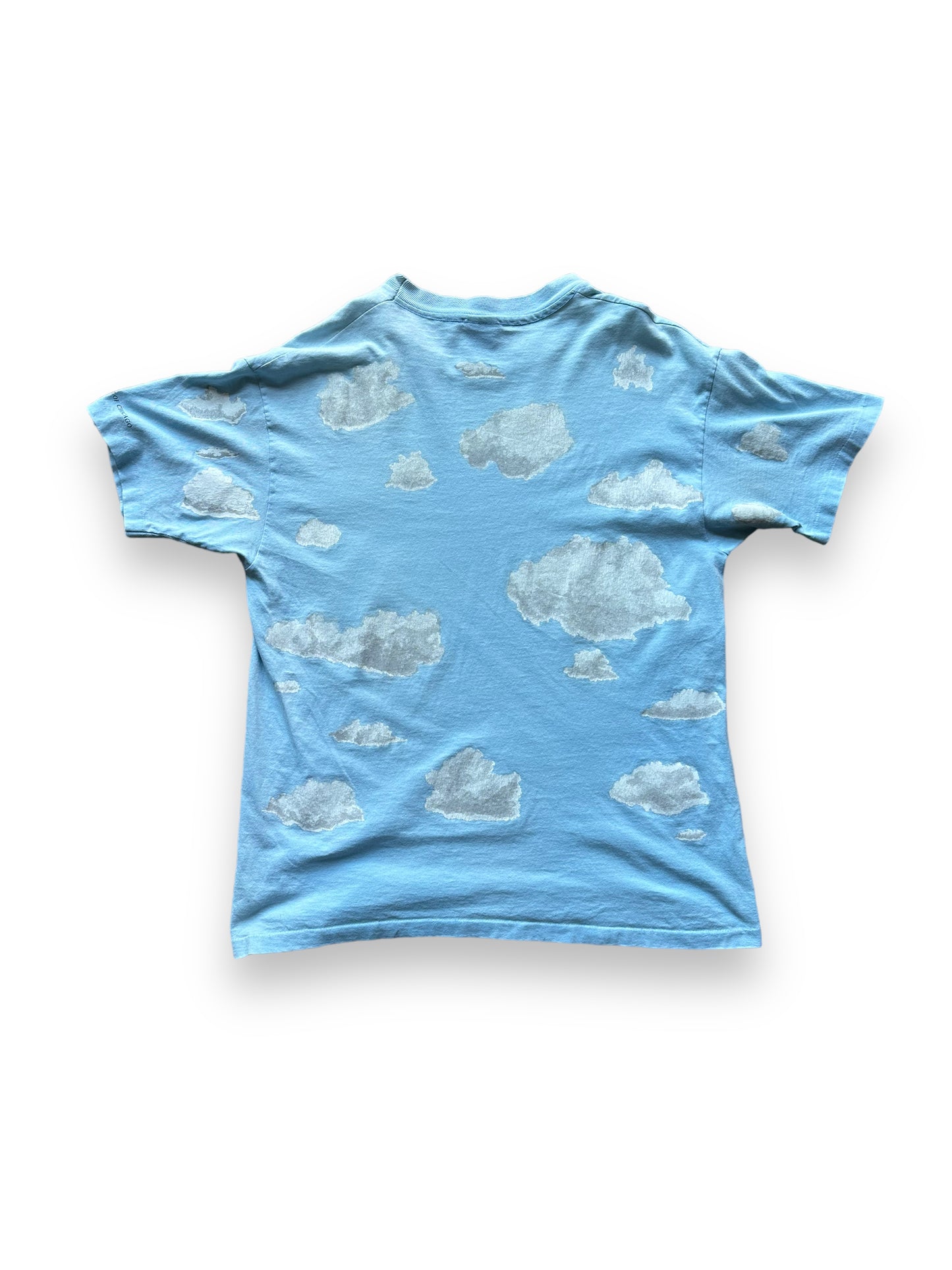 Back of Vintage René Magritte AOP Tee SZ XL | Vintage Art Tee Seattle | Barn Owl Vintage