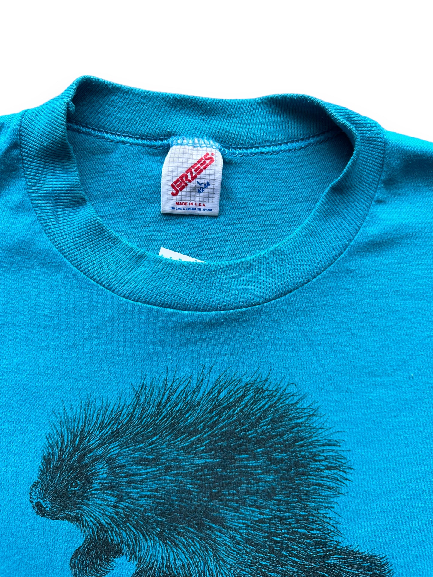 Tag View of Vintage Bend High Desert Museum Porcupine Tee SZ L | Vintage Single Stitch T-Shirts Seattle | Barn Owl Vintage Tees Seattle