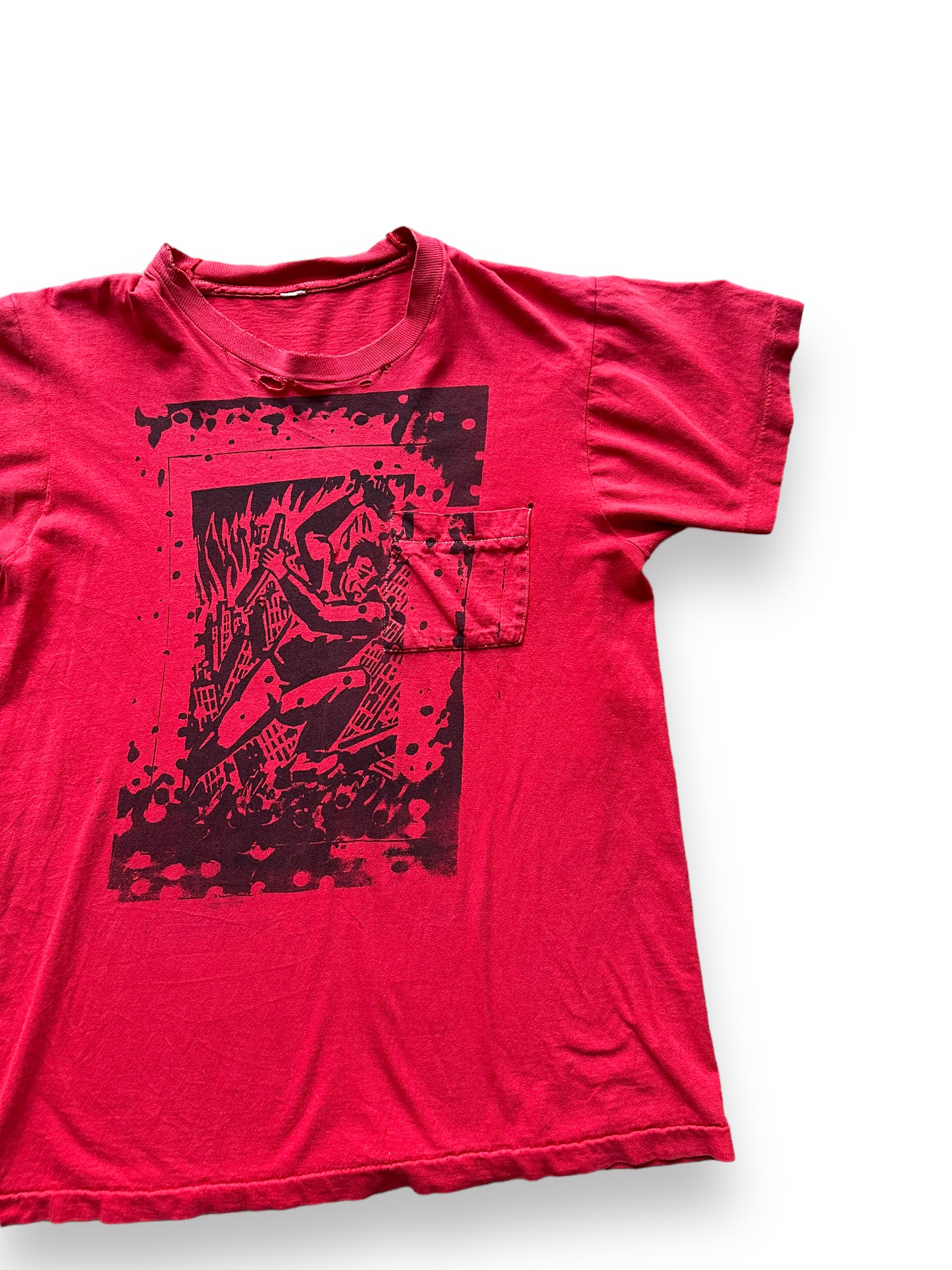 Front left on Vintage Anarchy DIY Art Tee SZ M |  Vintage Art Tee Seattle | Barn Owl Vintage
