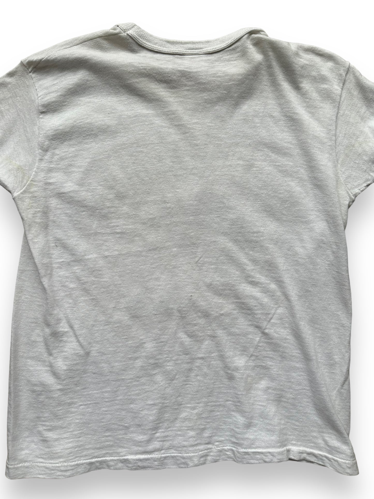 Rear Detail on Vintage Healthknit King Salmon Alaska Tee SZ S | Vintage T-Shirts Seattle | Barn Owl Vintage Tees Seattle