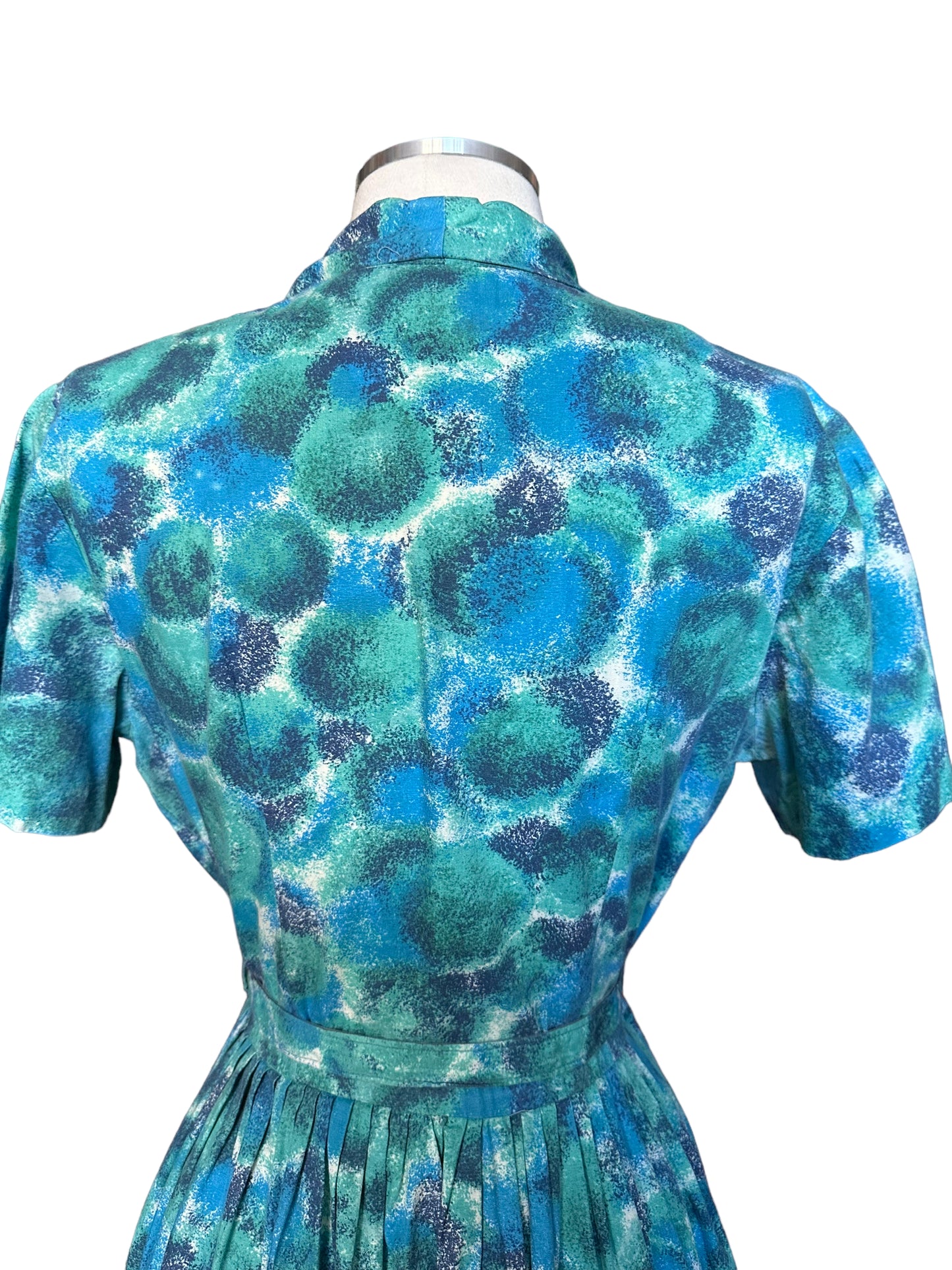 Top back view of Vintage 1950s Button Up Dress With Belt | True Vintage Dresses | Barn Owl Vintage Seattle