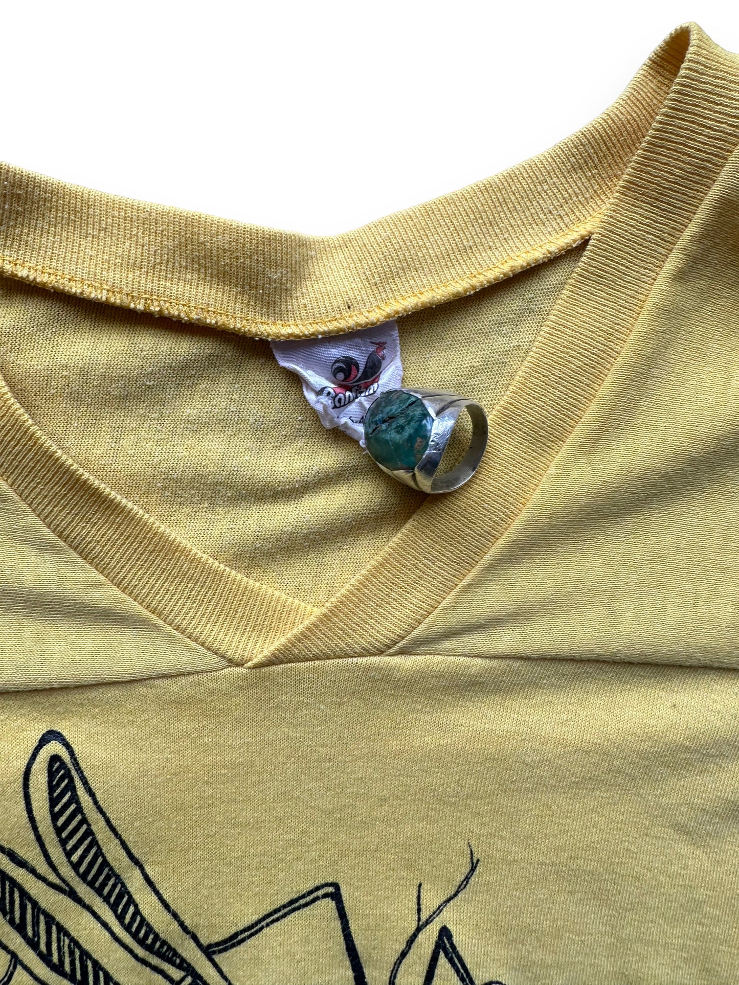 Tag View of Vintage Alaska State Bird Tee SZ XL | Vintage Single Stitch Alaska T-Shirts Seattle | Barn Owl Vintage Tees Seattle