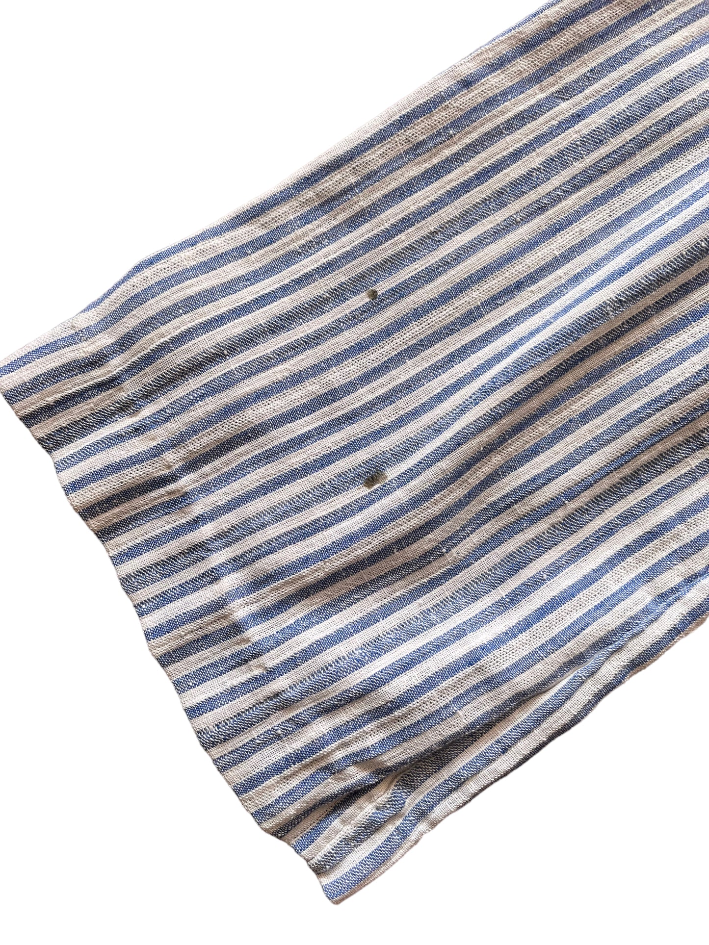 Small dark spots on left sleeve of Vintage 1970s Striped Kaftan by Beach Things