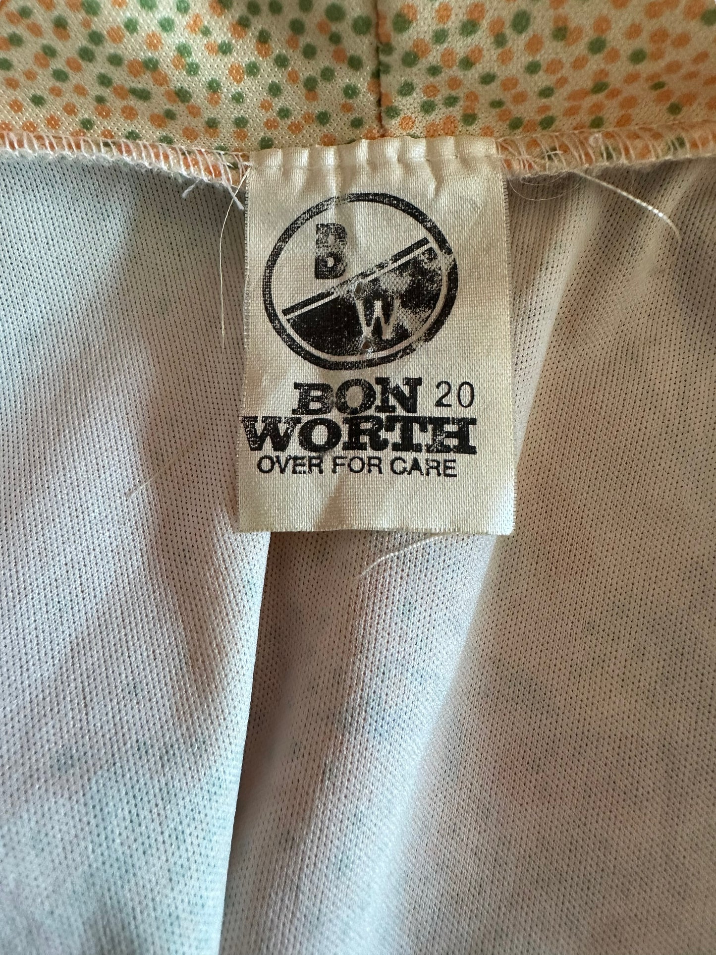 Bon worth tag Vintage 1970s Bon Worth Floral Top | Seattle True Vintage | Barn Owl Ladies Vintage