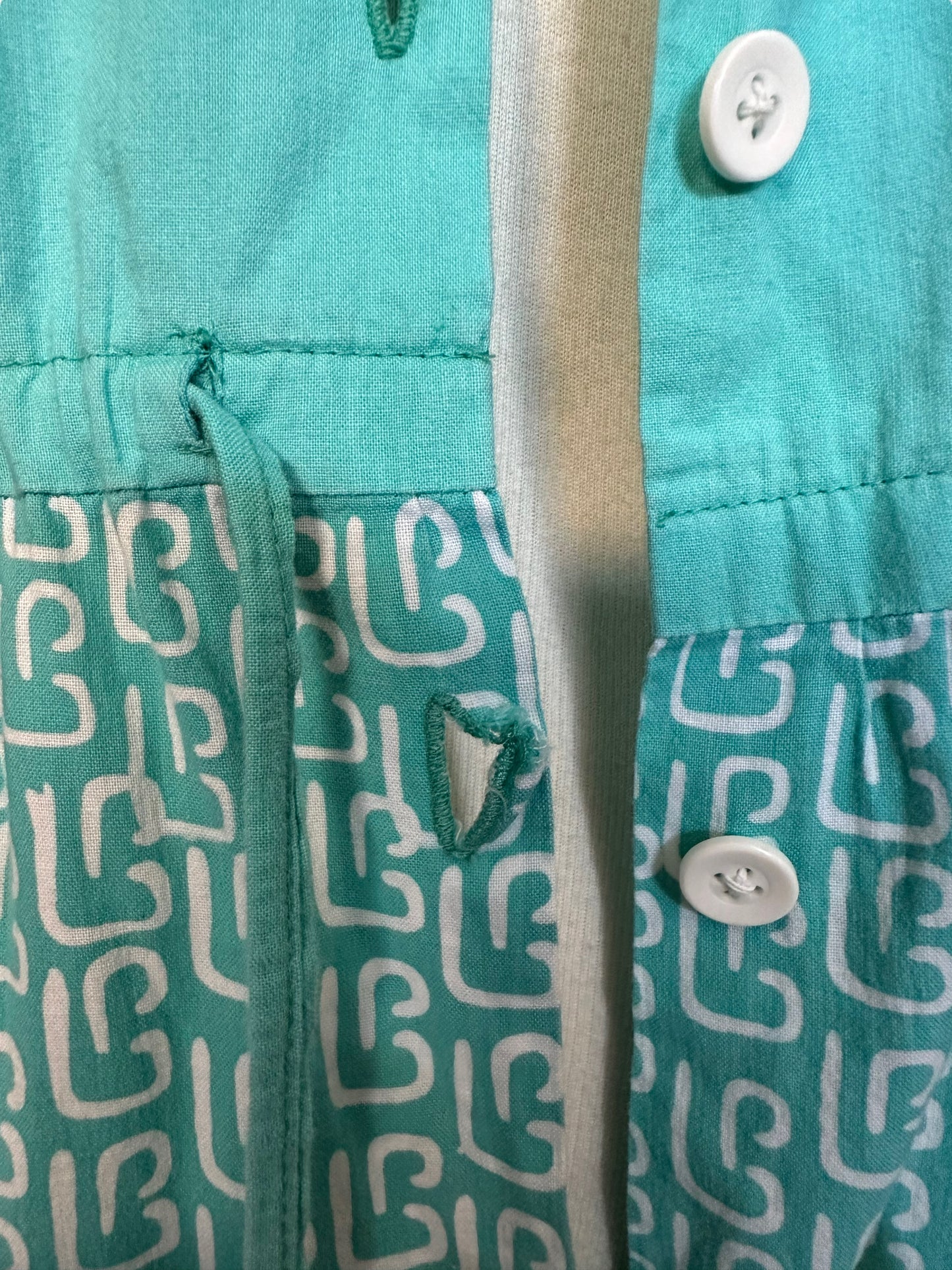 Button hole tear Vintage 1950s Cute Summer Dress | Barn Owl Vintage | Seattle Summer Dresses