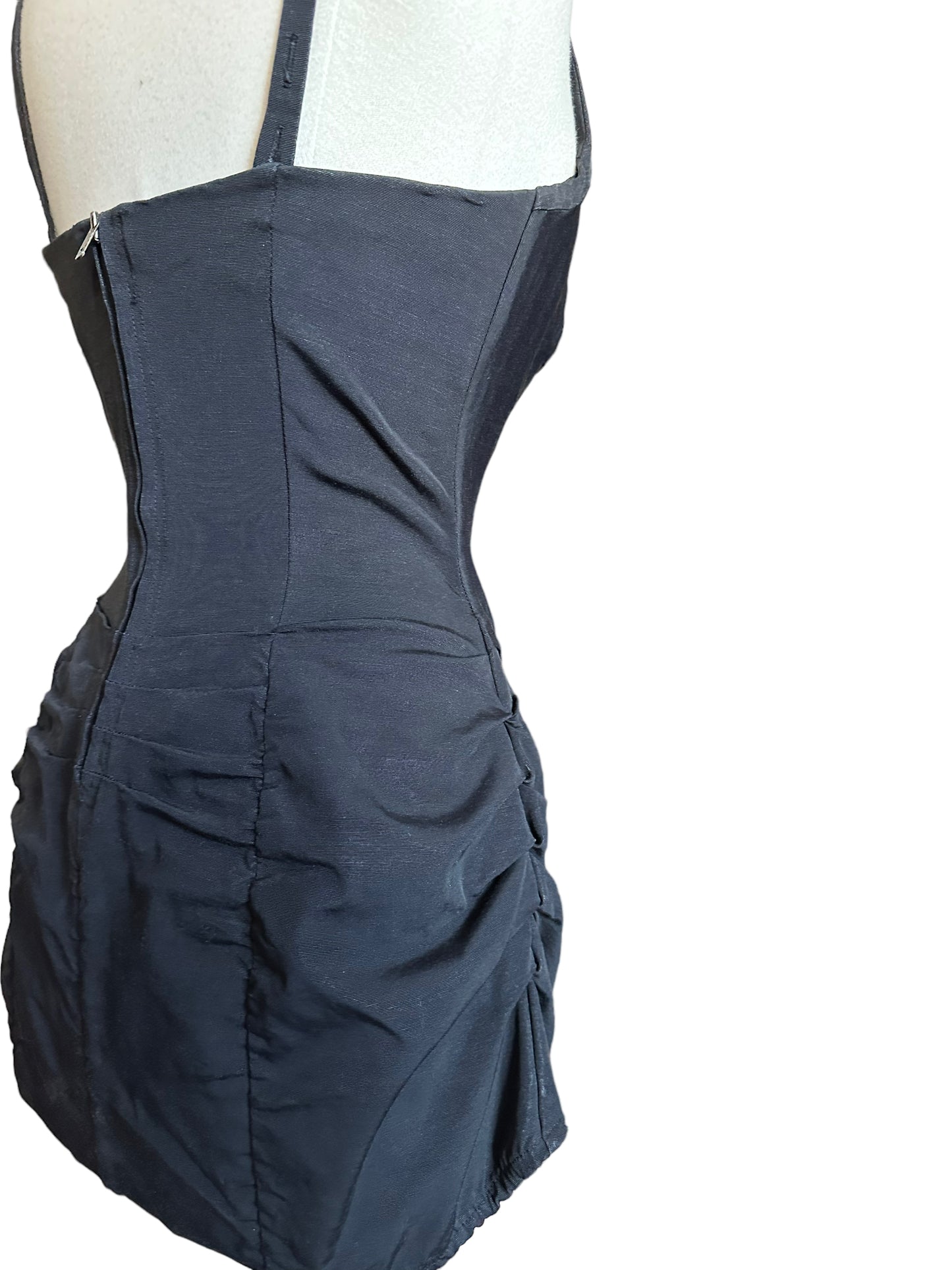 Back right side view of Vintage 1950s Rose Marie Reid Hourglass Malliot | Seattle Vintage Swimwear | Barn Owl Ladies Vintage