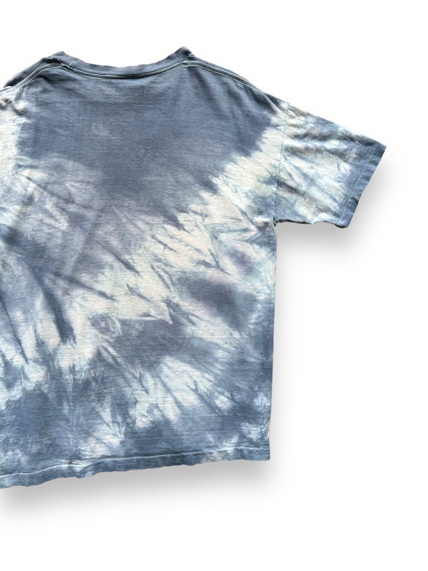 Rear Right View of Vintage Led Zeppelin Tie Dye Tee SZ XL |  Vintage Single Stitch Rock Tee Seattle | Barn Owl Vintage