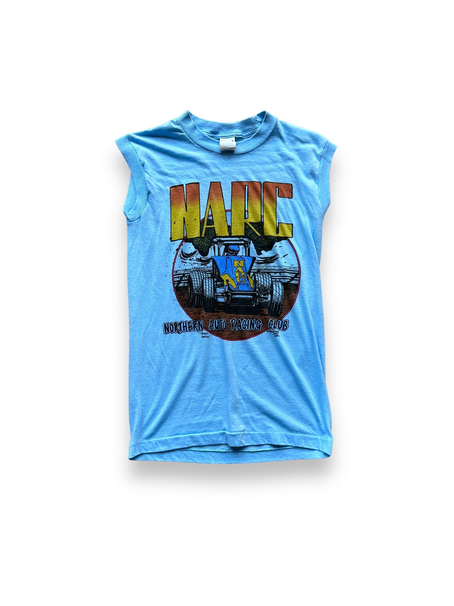 Front of Vintage NARC Tank SZ S | Vintage Auto Tee Seattle | Barn Owl Vintage