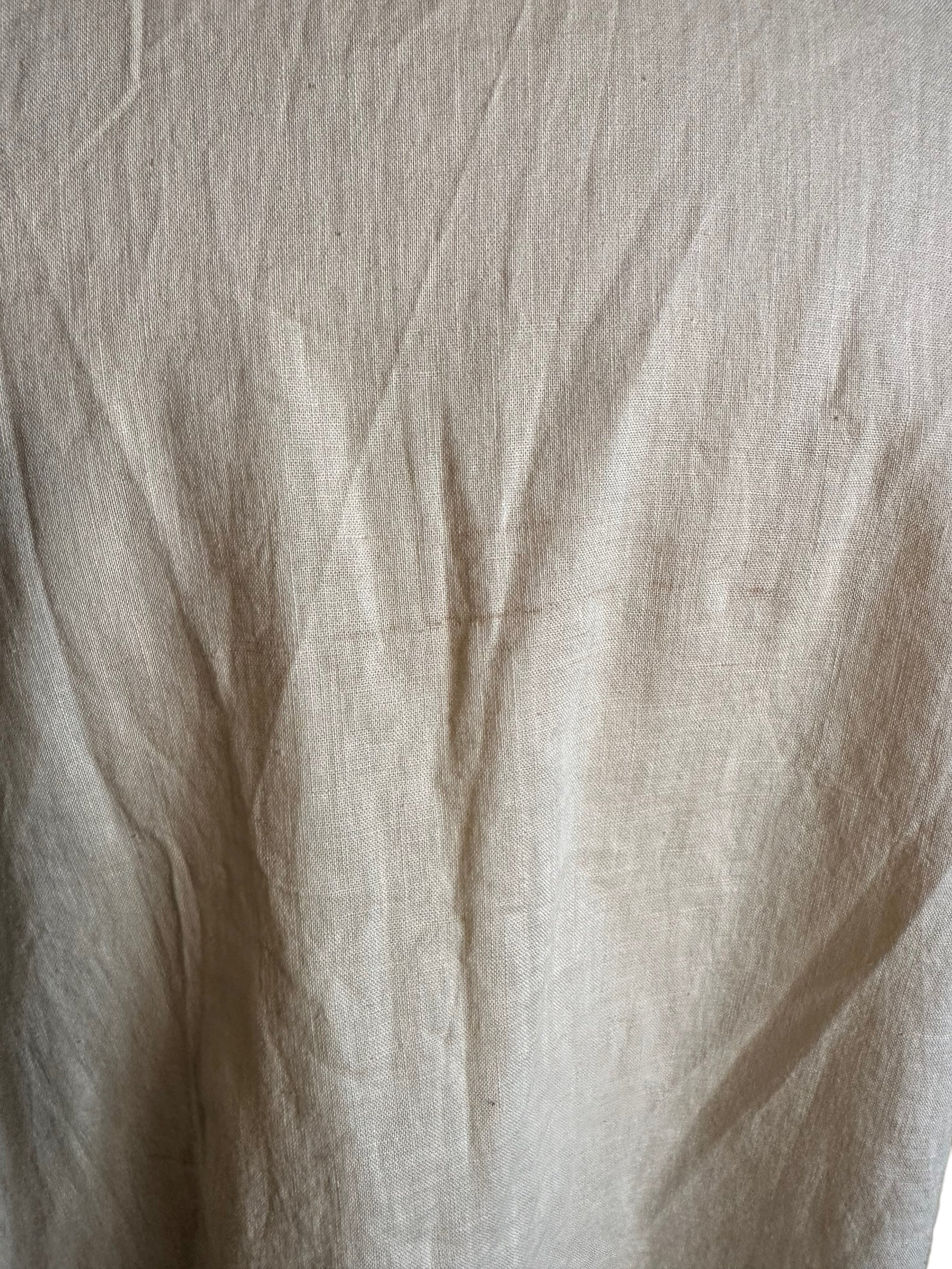 Stsind on bsck Early 1900s Antique Linen Blouse | Seattle Antique Clothing | Barn Owl True Vintage