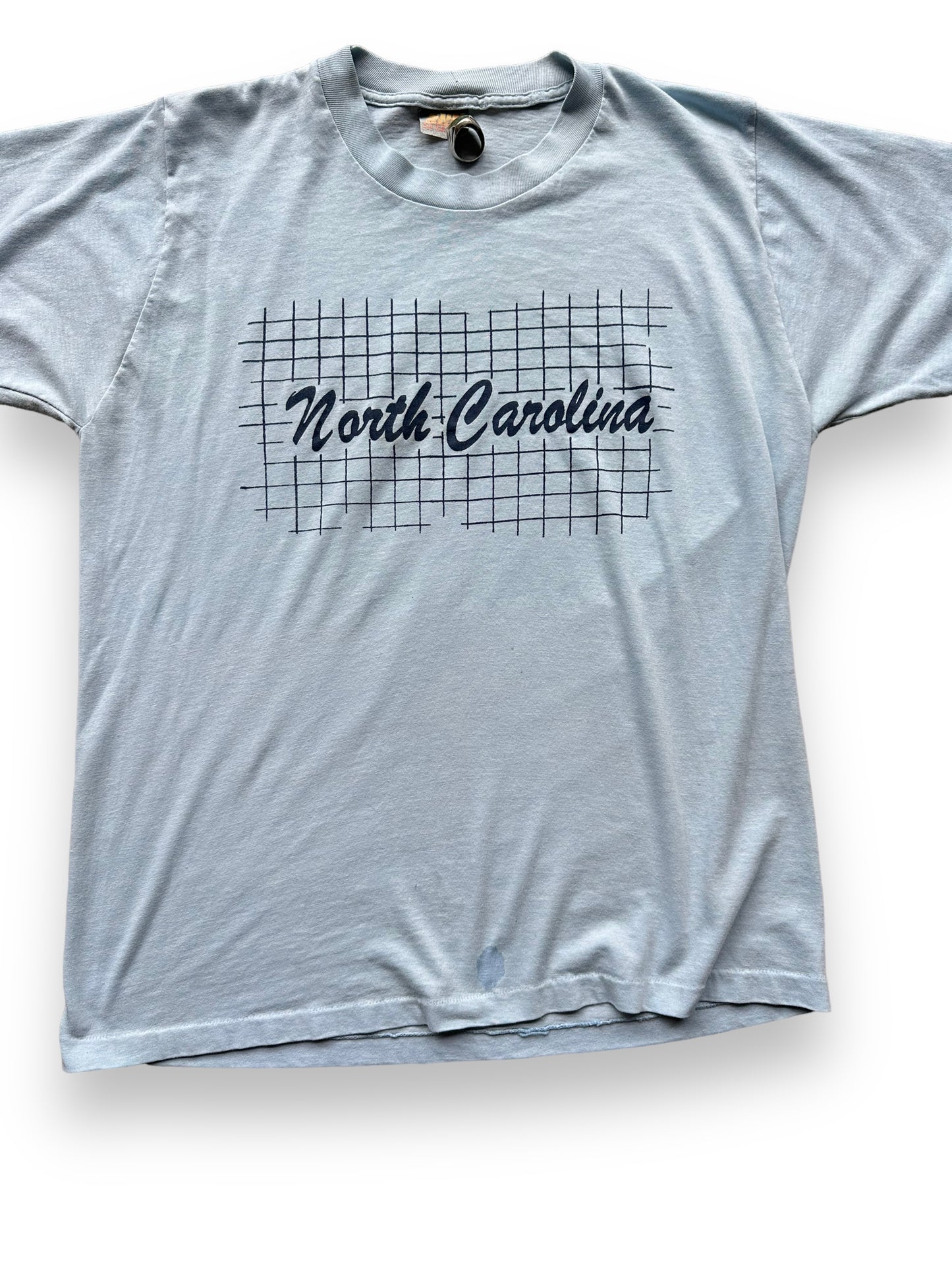 Front close up of Vintage North Carolina Tee SZ XL | Vintage T-Shirts Seattle | Barn Owl Vintage Tees Seattle
