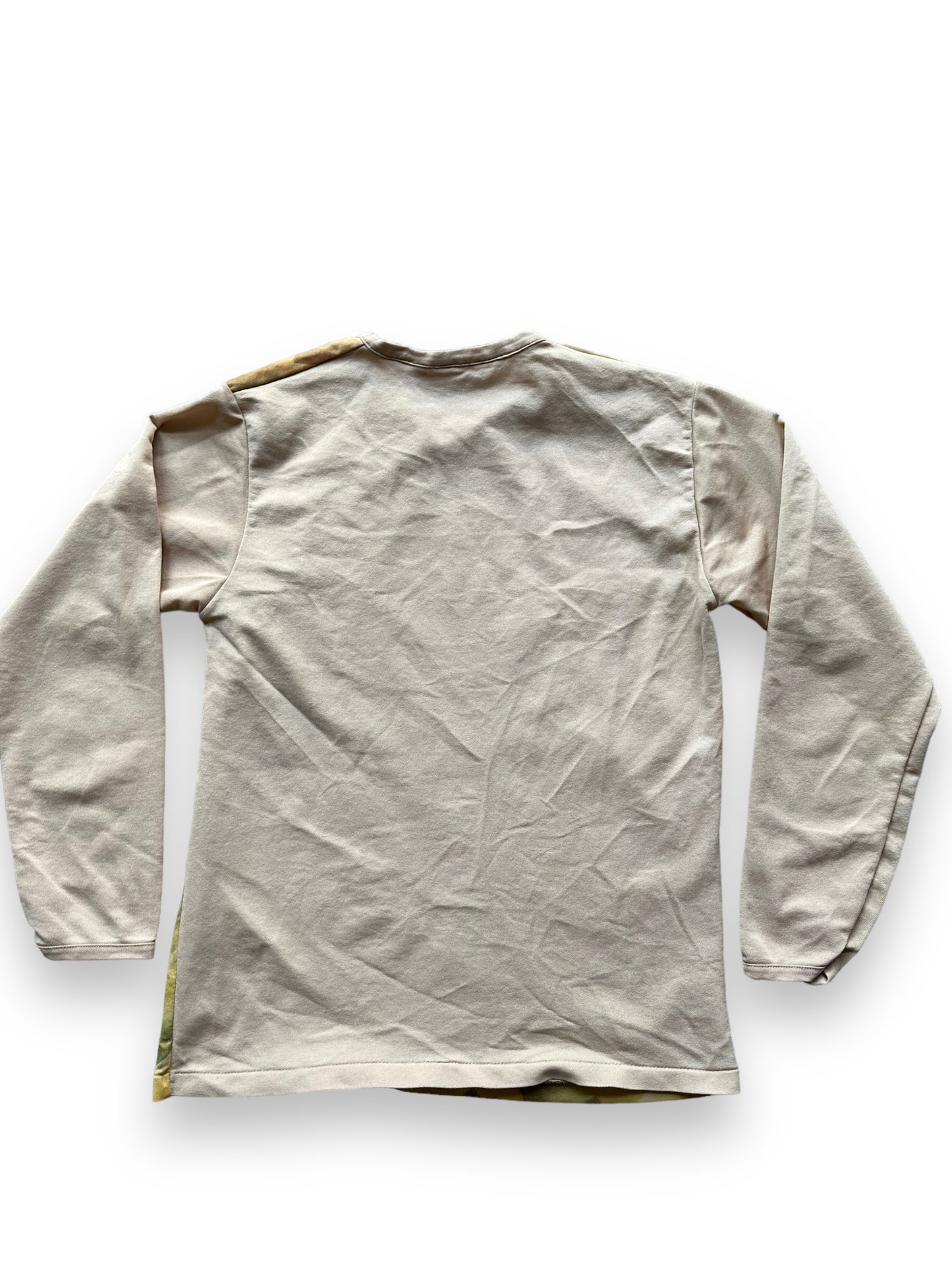 Back of Vintage Hippie Print Poly L/S Tee SZ M | Vintage Art Tee Seattle | Barn Owl Vintage