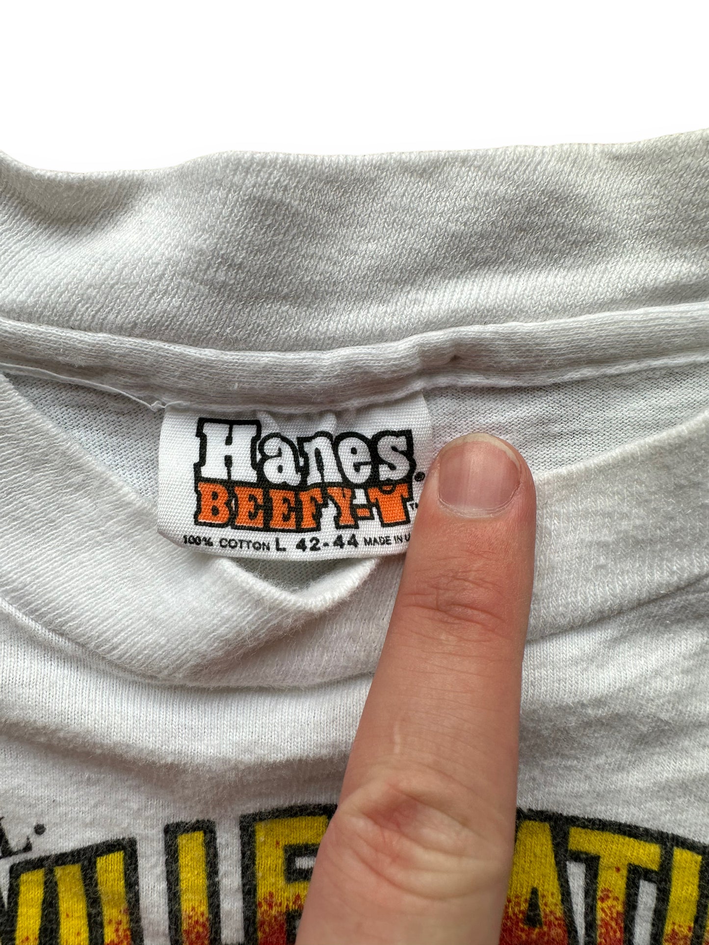 Tag of Vintage 1980 Knoxville Nationals Tee SZ L | Vintage Auto Tee Seattle | Barn Owl Vintage
