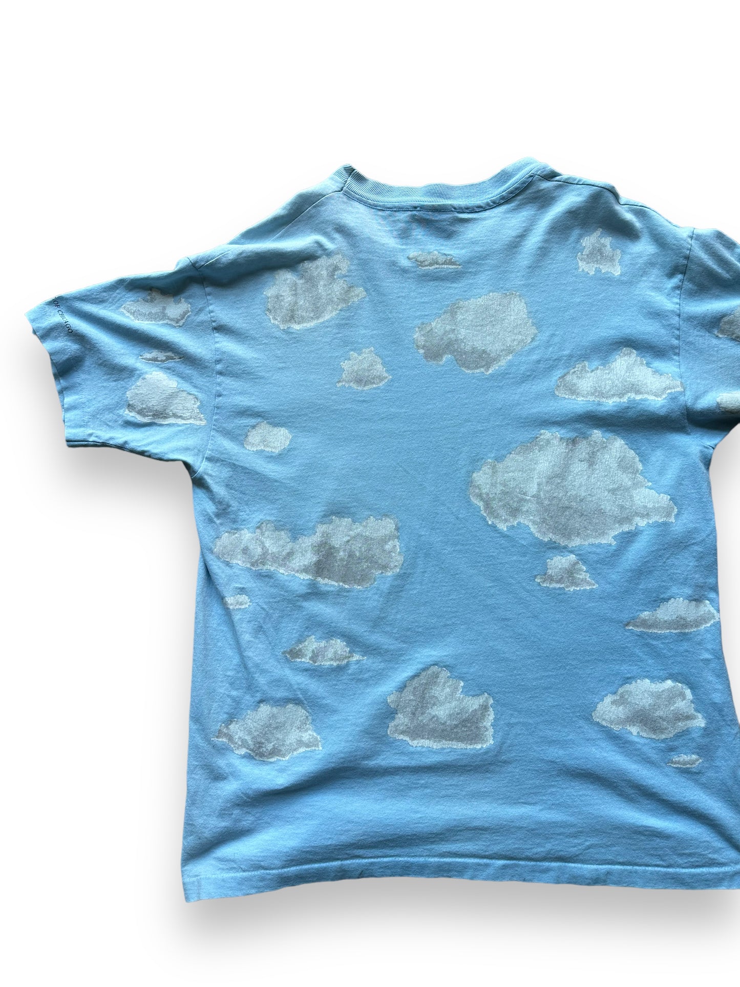 Back left of Vintage René Magritte AOP Tee SZ XL | Vintage Art Tee Seattle | Barn Owl Vintage