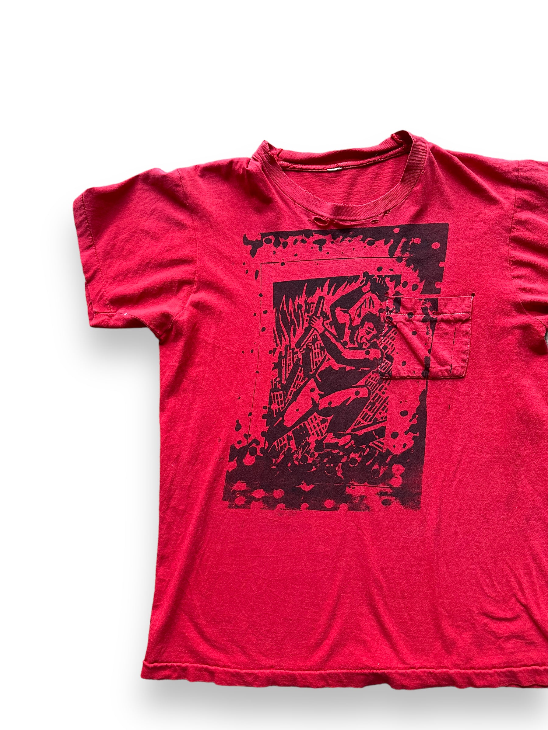 Front right on Vintage Anarchy DIY Art Tee SZ M |  Vintage Art Tee Seattle | Barn Owl Vintage