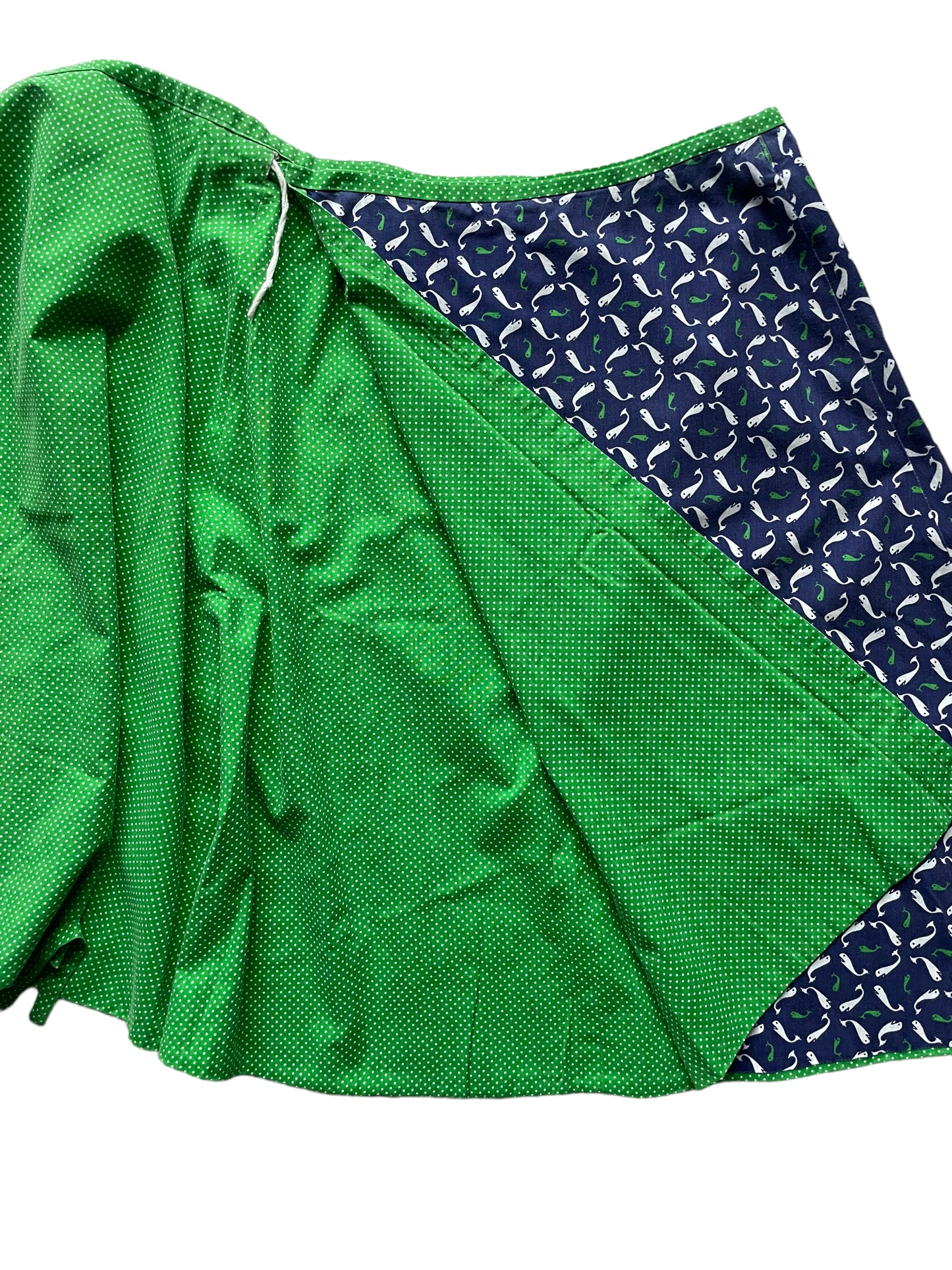 Open wrap skirt of Vintage 1970s Whale Wrap Skirt