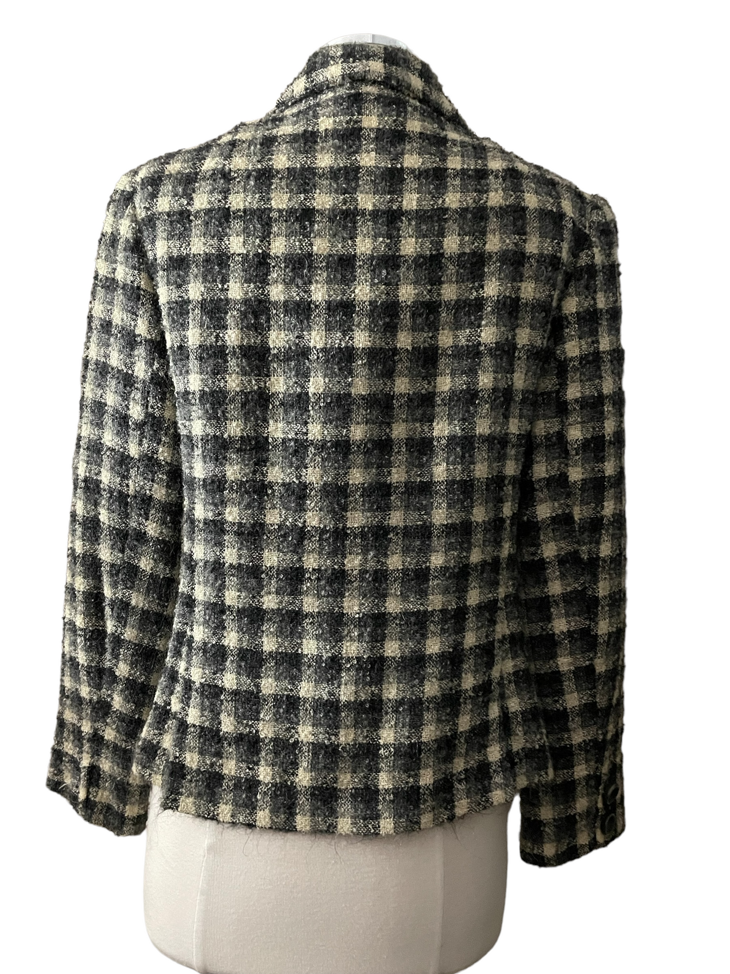 1950s mohair blazer back view seattle barn owl vintage