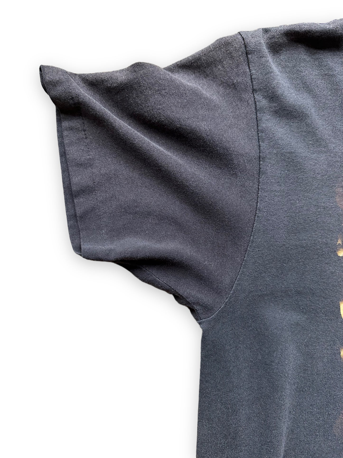Single Stitch Sleeve on Vintage 1992 Harley Davidson Most Wanted 3D Emblem Tee SZ L | Vintage Bayou Rider Harley Tee Seattle | Barn Owl Vintage Seattle