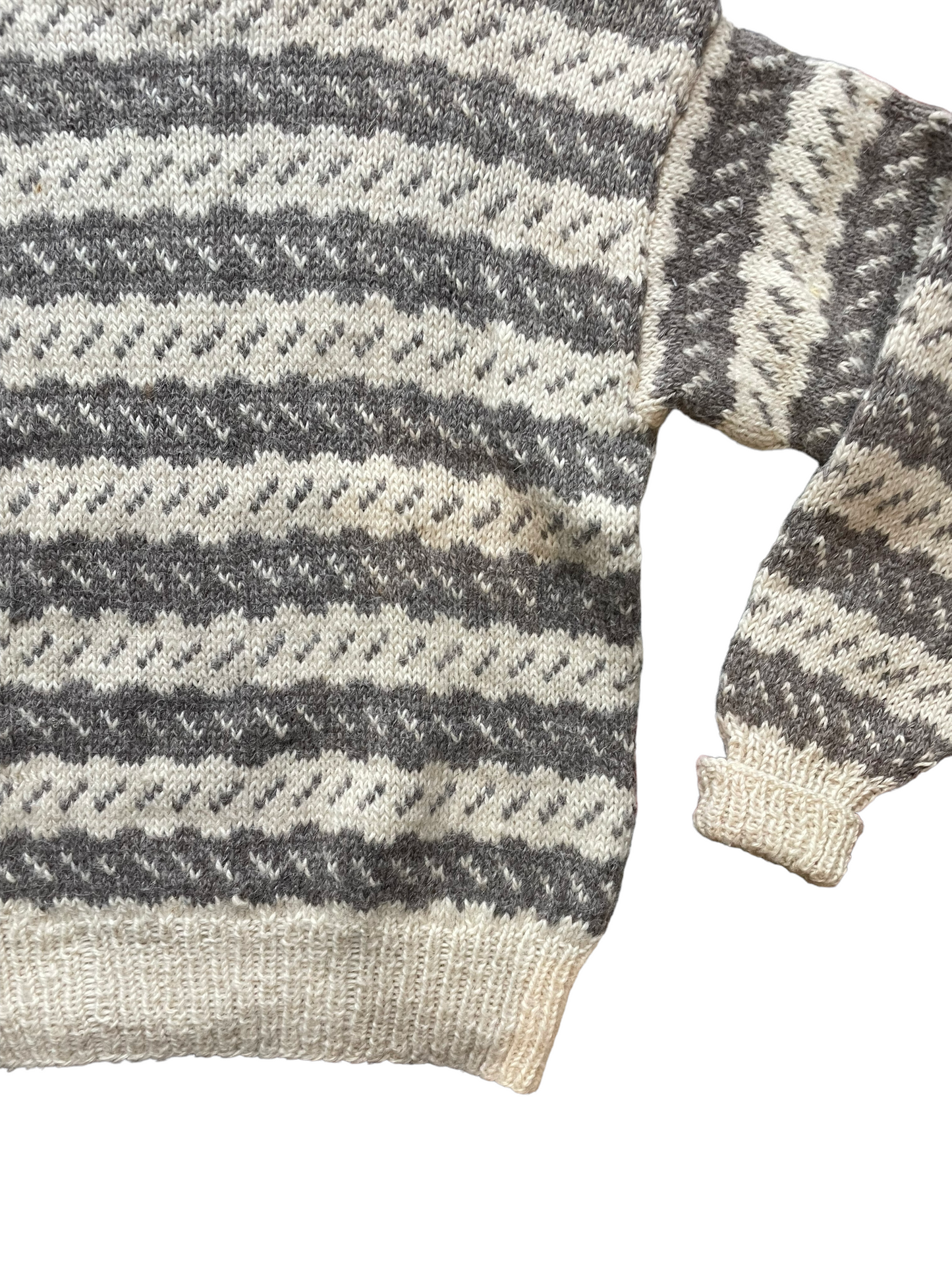 Vintage Wool Sweater Made in Denmark | Barn Owl Seattle | Seattle Vintage Sweaters left lower viewfront