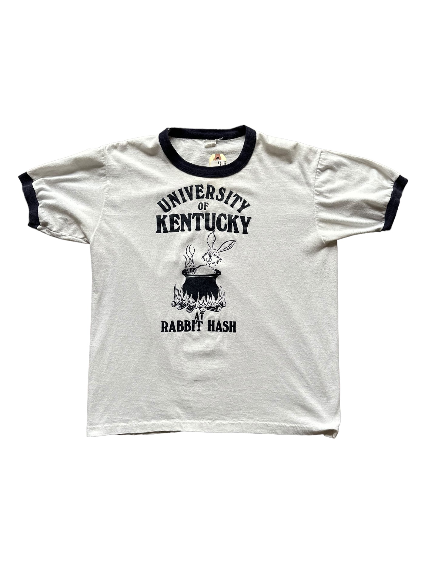 Front View of Vintage University of Kentucky Ringer Tee | Vintage Ringer Tee | Barn Owl Vintage TShirt Seattle
