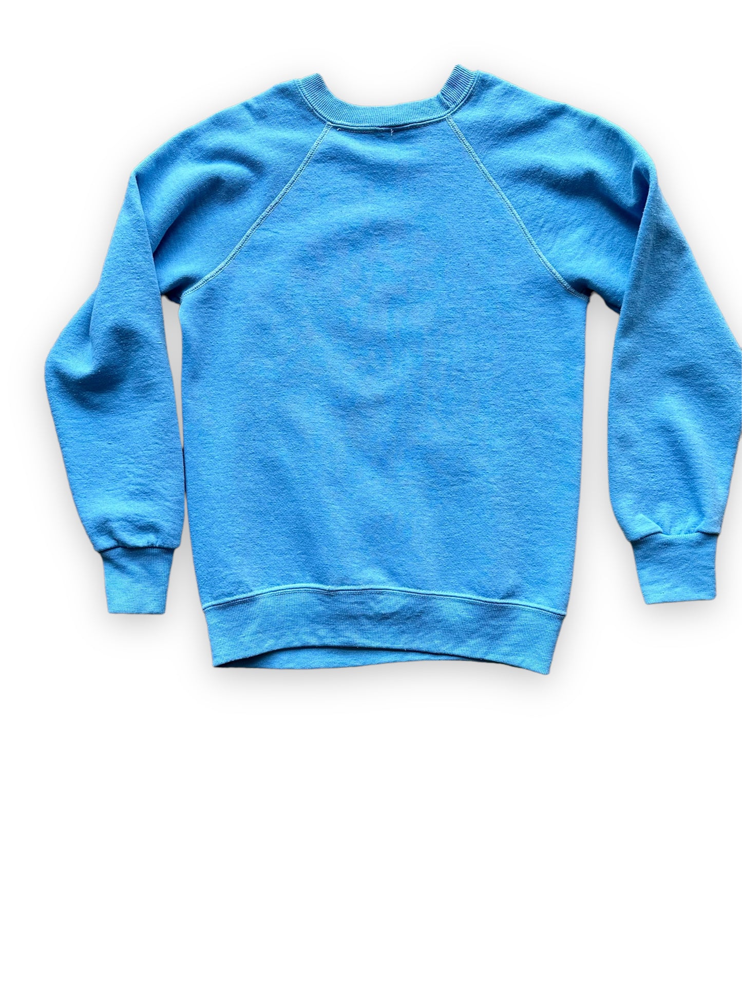 Rear View of Vintage Disney Mickey Mouse Light Blue Sweatshirt SZ S | Vintage Crewneck Sweatshirt Seattle | Barn Owl Vintage Seattle