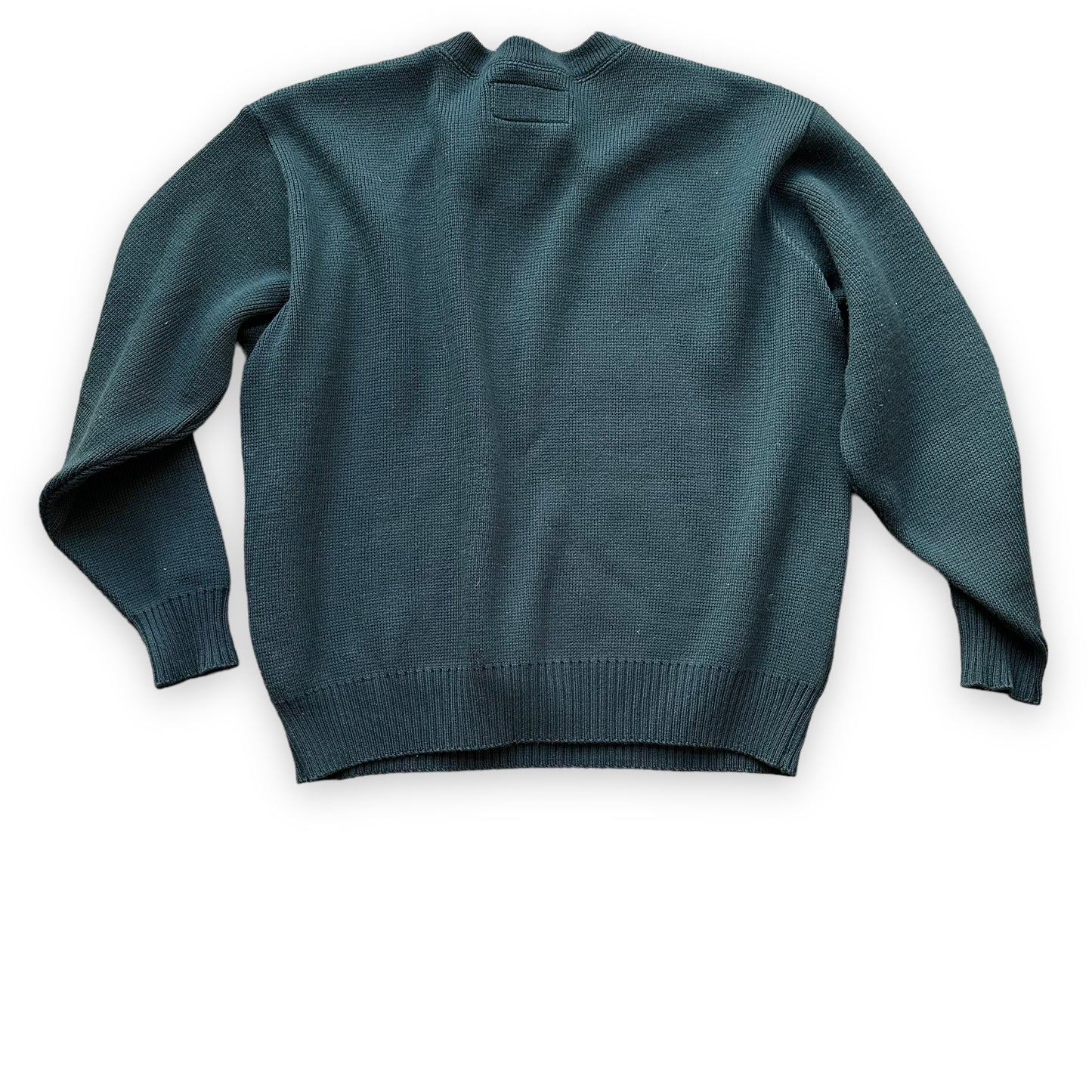 Rear View of Filson Guide Sweater SZ L | Barn Owl Vintage Goods | Vintage Filson Workwear Sweaters Seattle