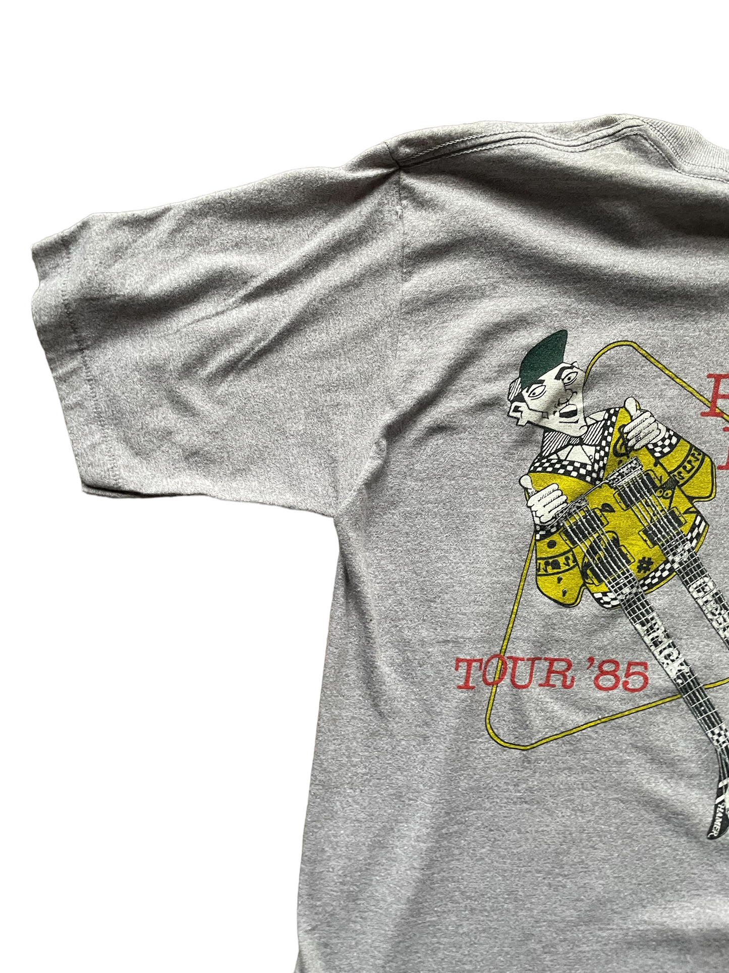 Left Rear Sleeve View on Vintage Single Stitch Cheap Trick Band Tour Tee "Next Position Please" SZ L | Vintage Rock Tees | Barn Owl Seattle