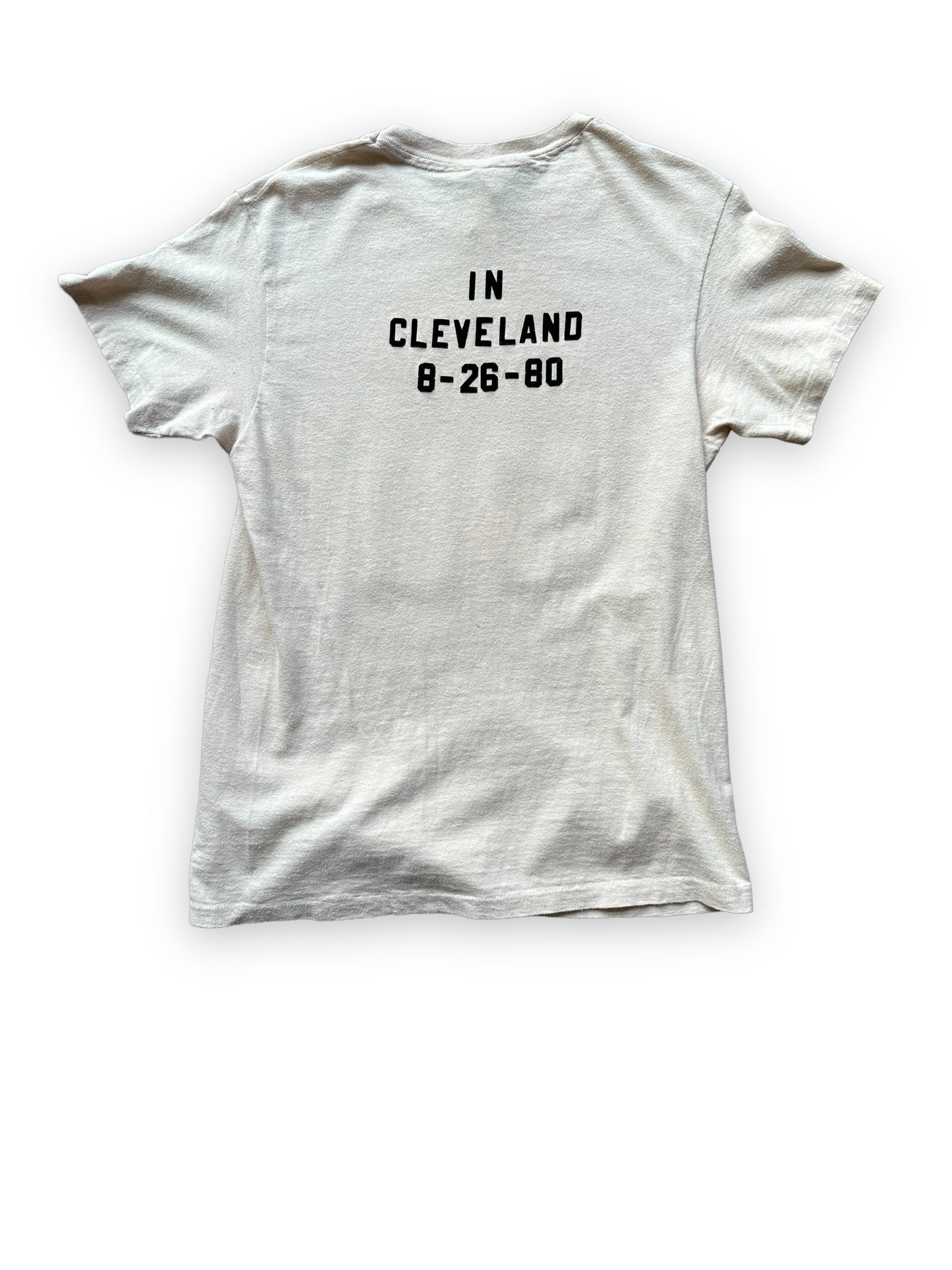 Rear View of Vintage Grateful Dead Blues for Allah Cleveland 8-26-80 Tour Tee SZ M | Vintage Grateful Dead Tee Seattle | Barn Owl Vintage