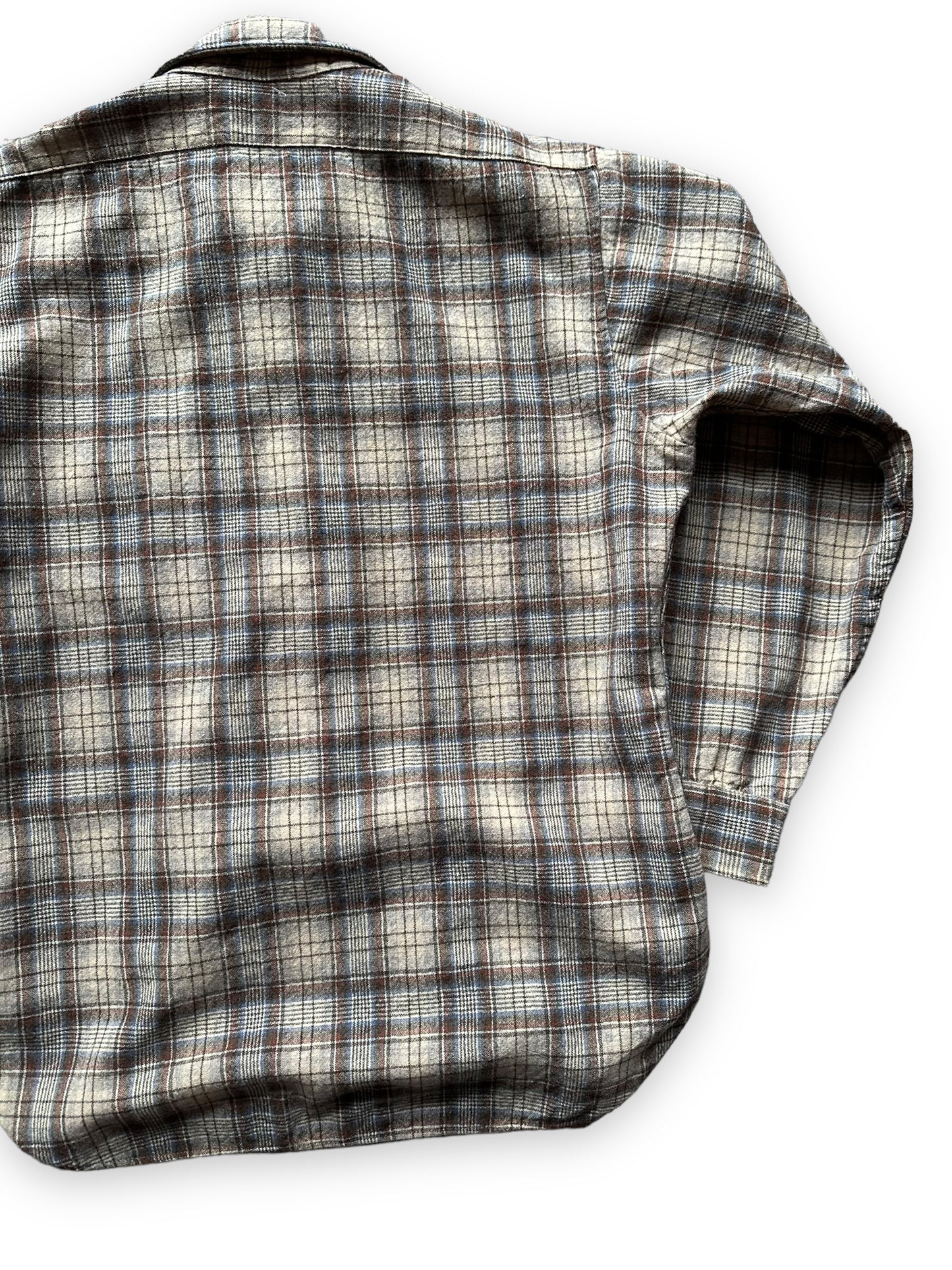 Right Rear View of Vintage Pendleton Wool Flannel Shirt SZ L | Vintage Wool Workwear Seattle | Barn Owl Vintage