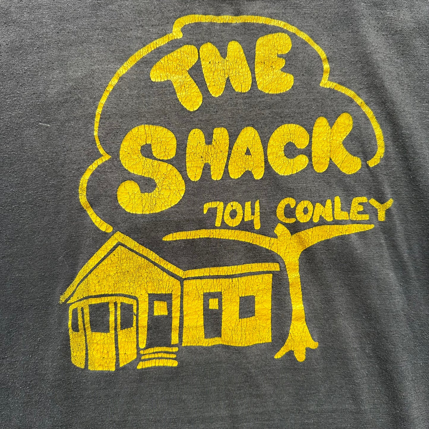 Graphic Detail on Vintage Columbia Missouri Institution The Shack Tee SZ XL | Vintage MU Single Stitch Tee | Barn Owl Vintage
