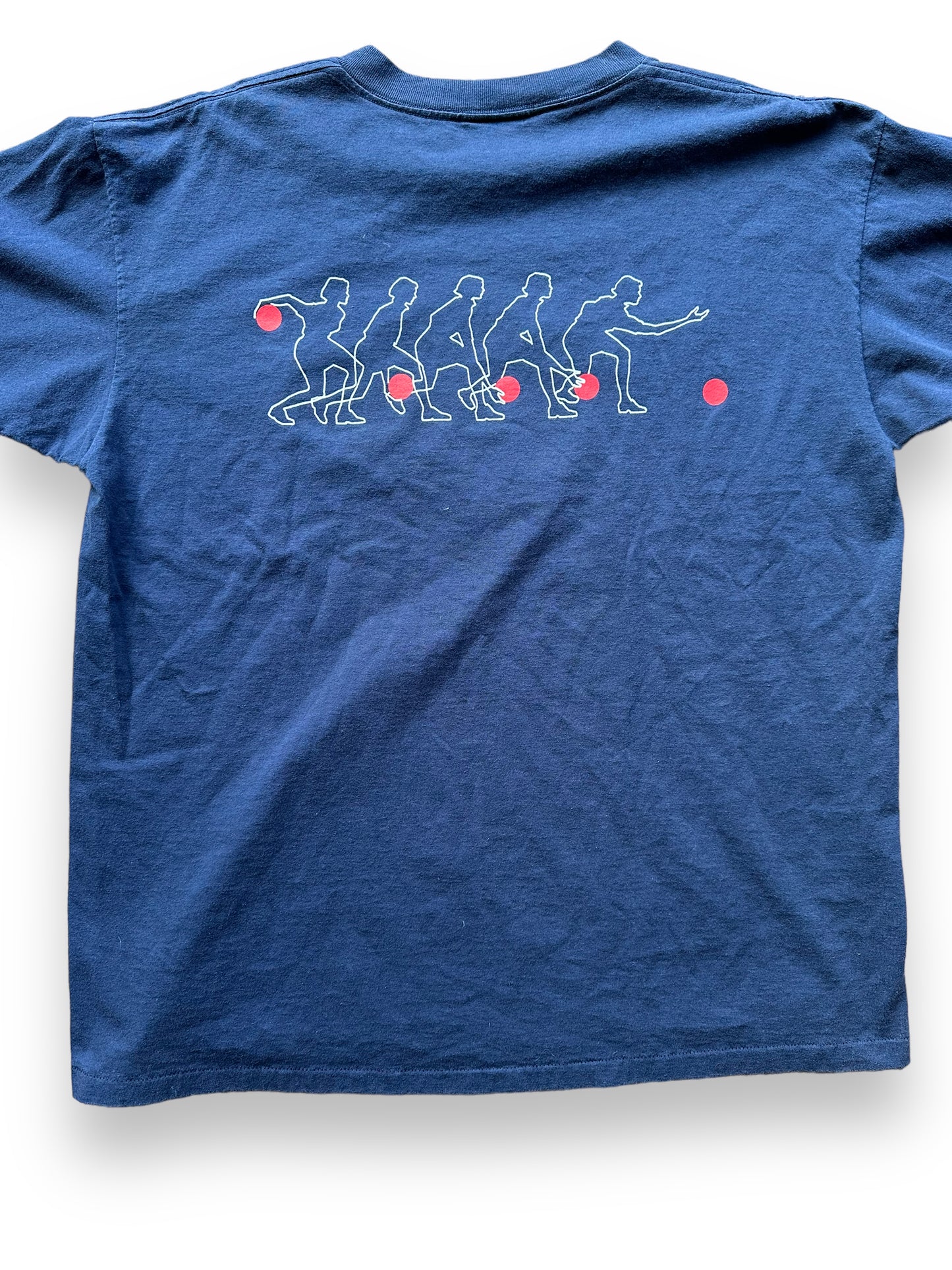Rear Detail on Vintage Bowling Tee SZ XL | Vintage Single Stitch T-Shirts Seattle | Barn Owl Vintage Tees Seattle