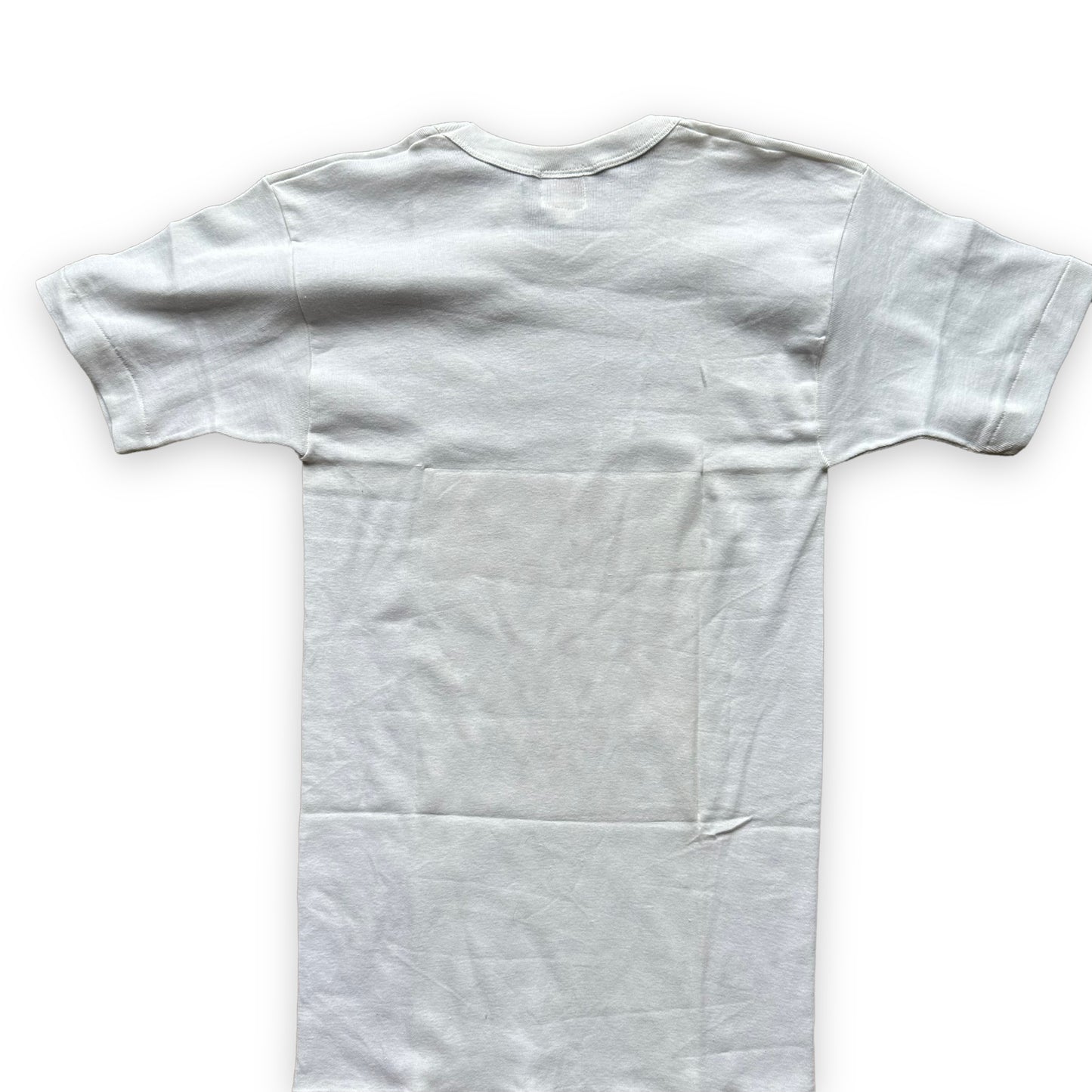Upper Rear View of Vintage Union Combed Yarn Blank Tee Shirt SZ M | Vintage Blank Tees Seattle | Vintage T-Shirts Seattle