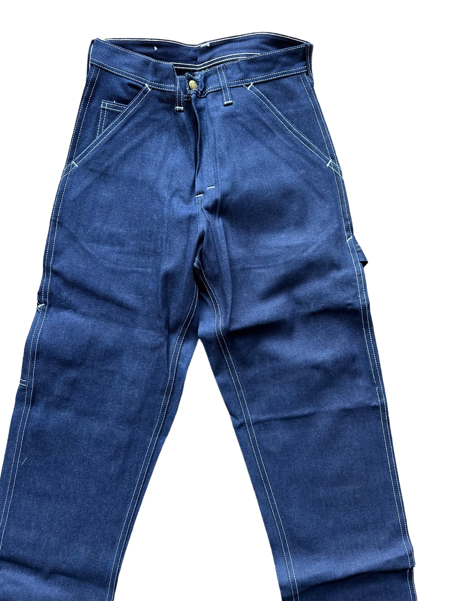 Front View of Deadstock Vintage Carter's Carpenter Jeans W27 L34 | Vintage Workwear Seattle | Barn Owl Vintage Clothing