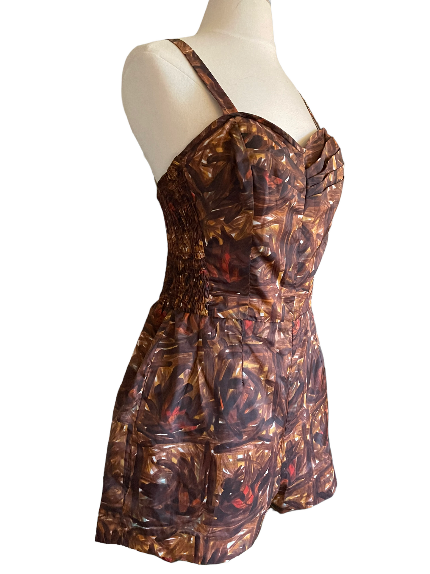 Full right side Vintage 1950s Kahala Play Suit | Barn Owl Vintage Seattle | Vintage Ladies Swimwear