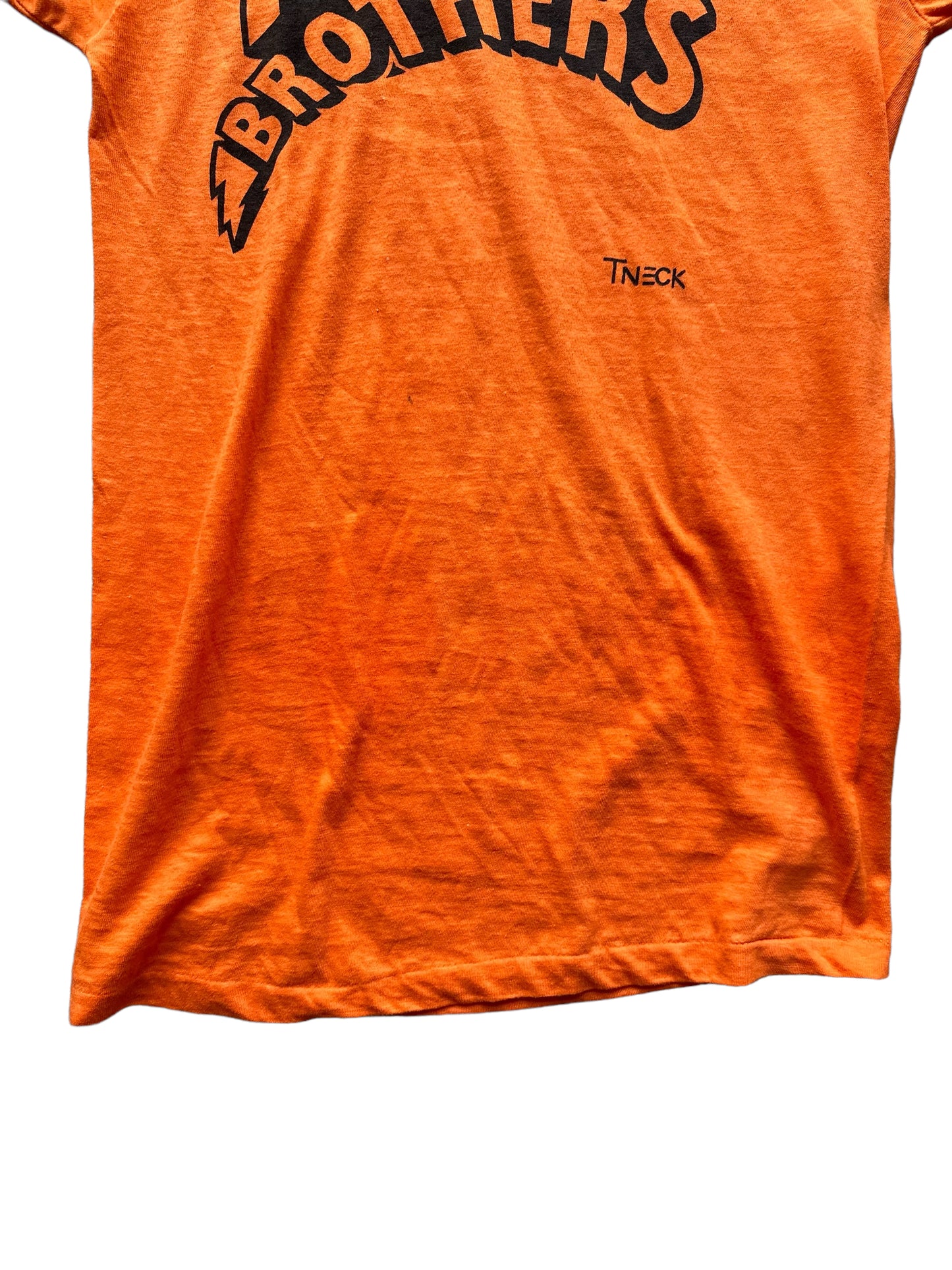Lower Front View on Vintage Isley Brothers Single Stitch T Shirt Size Large | Vintage Rock Tee | Barn Owl Vintage Clothing