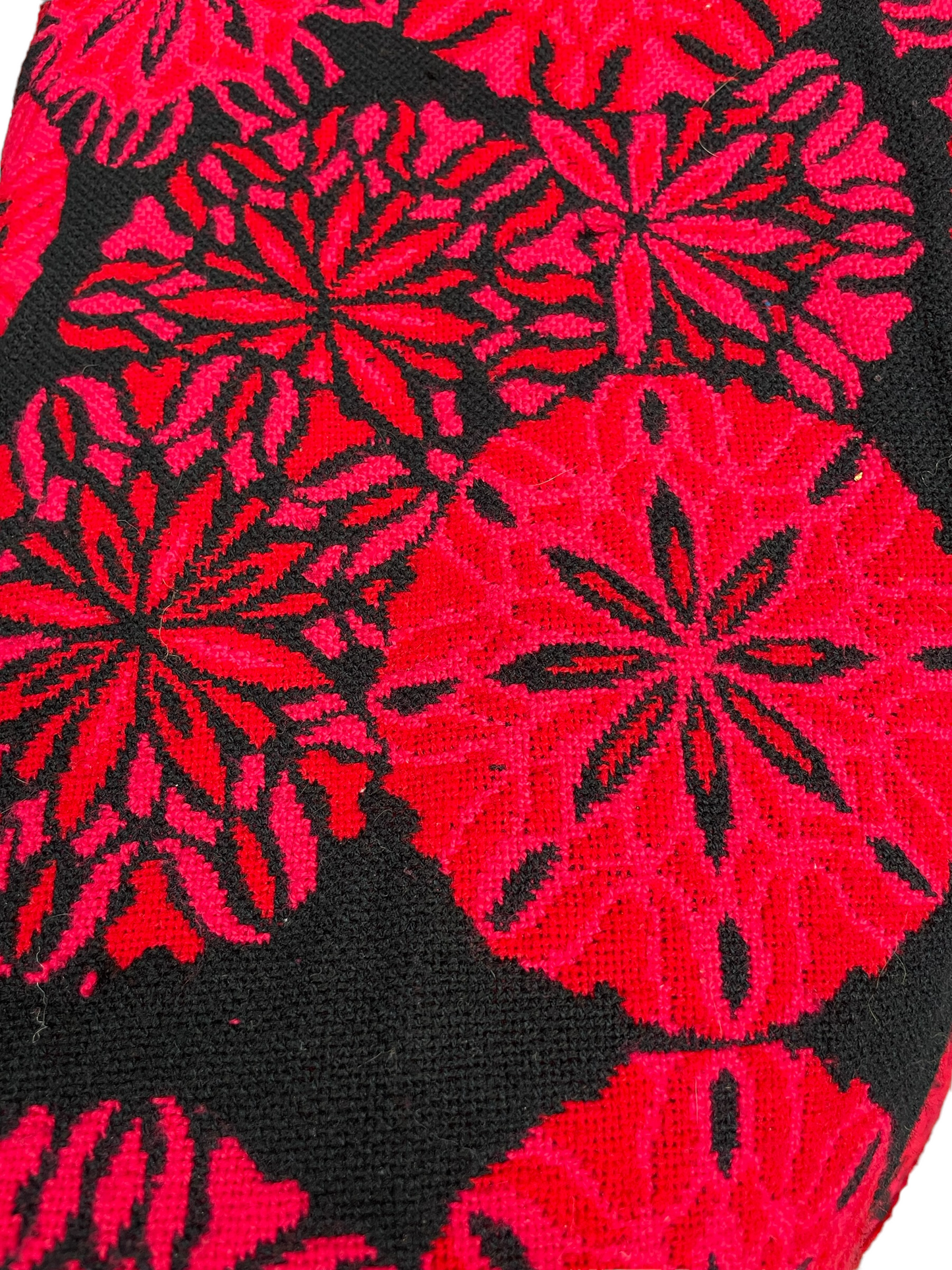 Close up of pattern ofVintage 1960s Arvi Made in Spain Floral Tapestry Cape Coat | Barn Owl Seattle | Seattle True Vintage