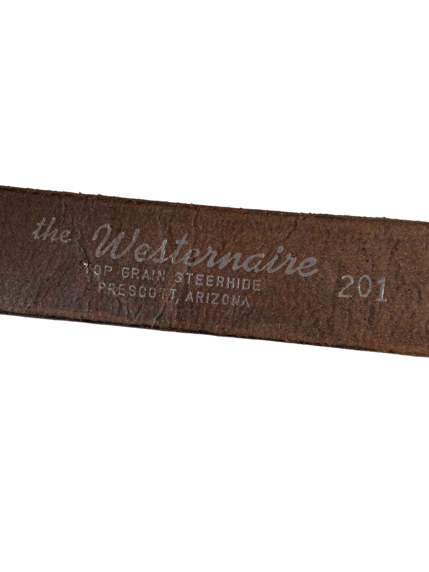 Vintage Westernaire Tooled Leather Belt with Buckle | Barn Owl Vintage | Seattle True Vintage